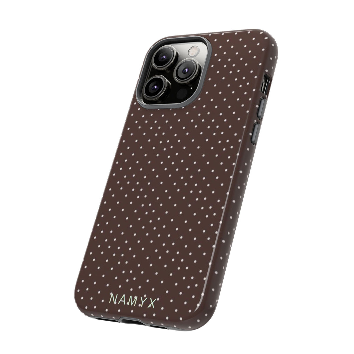 Brown Polka Dot Tough Phone Case - Slim Protective iPhone Cover