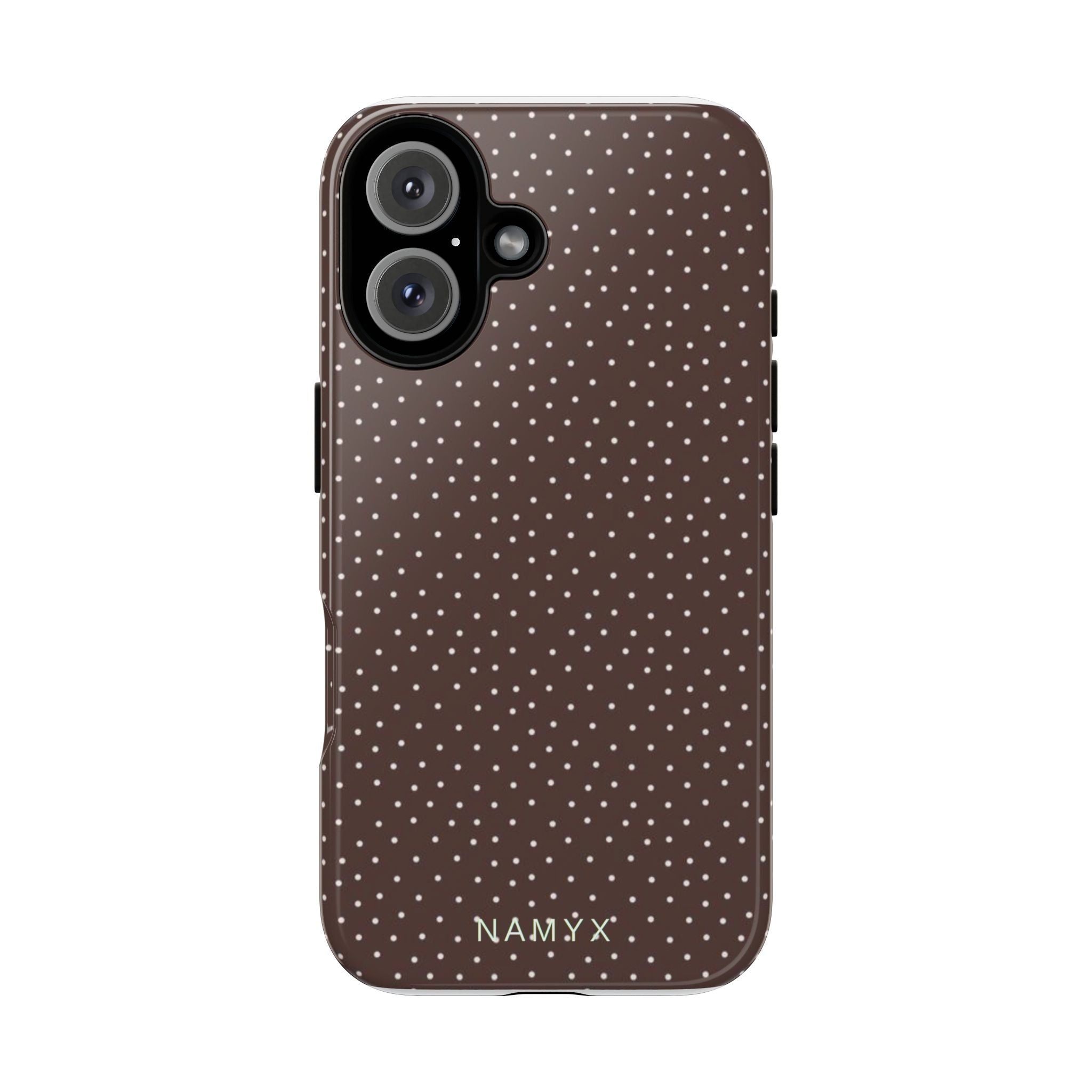 Brown Polka Dot Tough Phone Case - Slim Protective iPhone Cover
