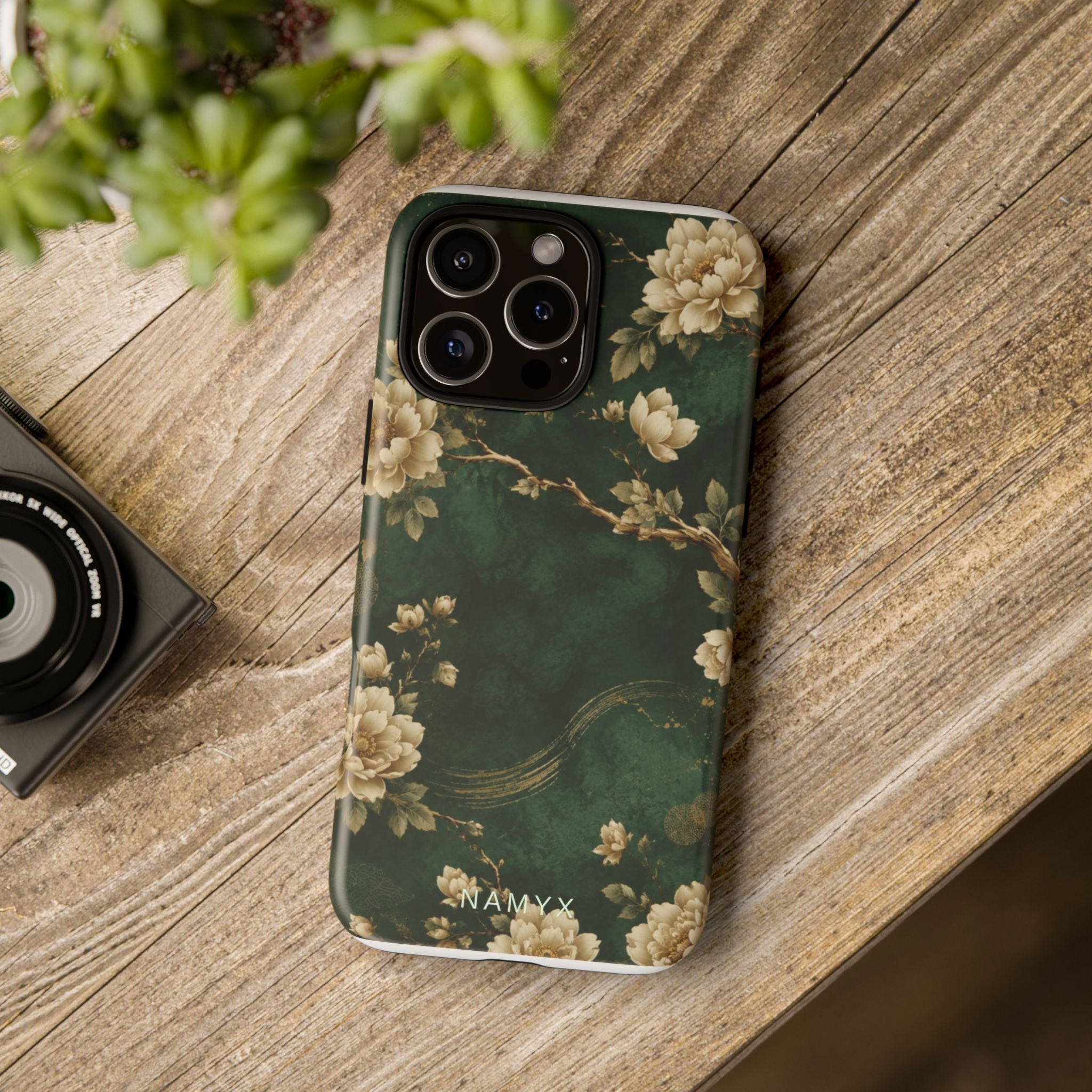 Floral Jade Tough Phone Case