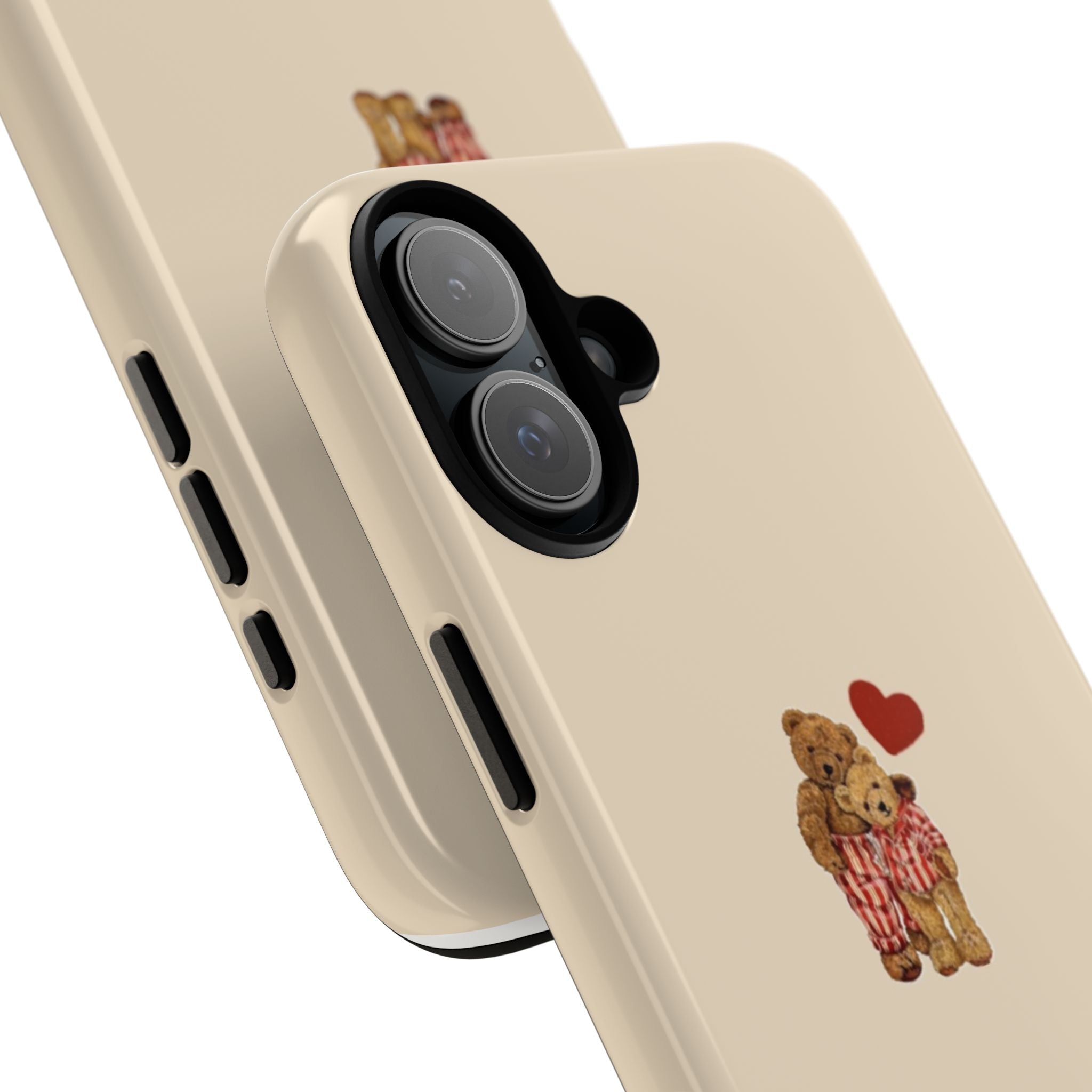 Teddy Heart Phone Case — Cute Vintage Plush Bear Protective iPhone Case