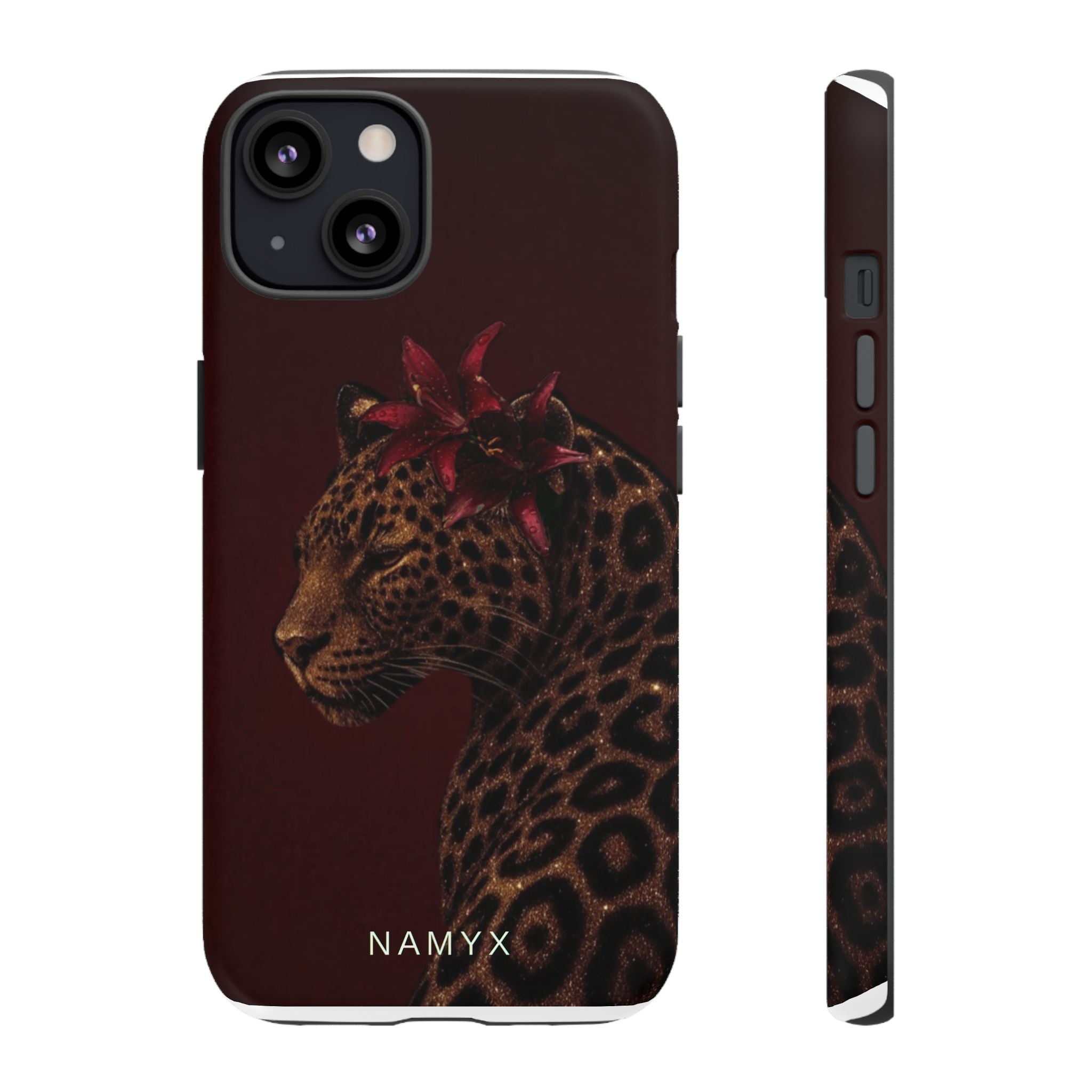 Leopard Floral Tough Phone Case