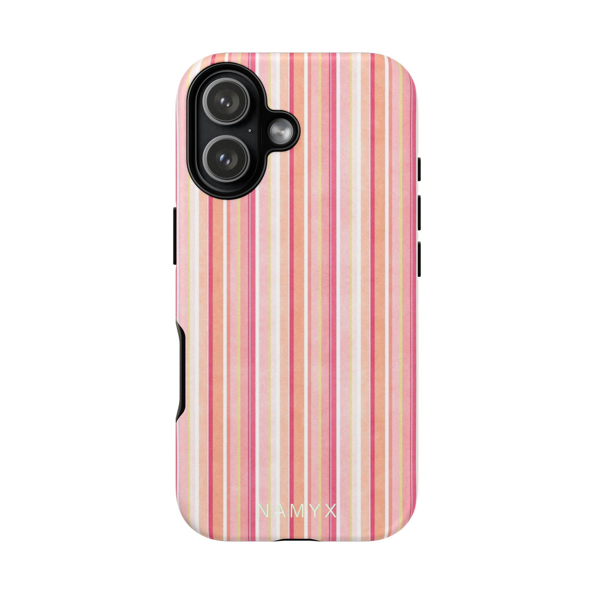Pink Vintage Stripe Tough Phone Case
