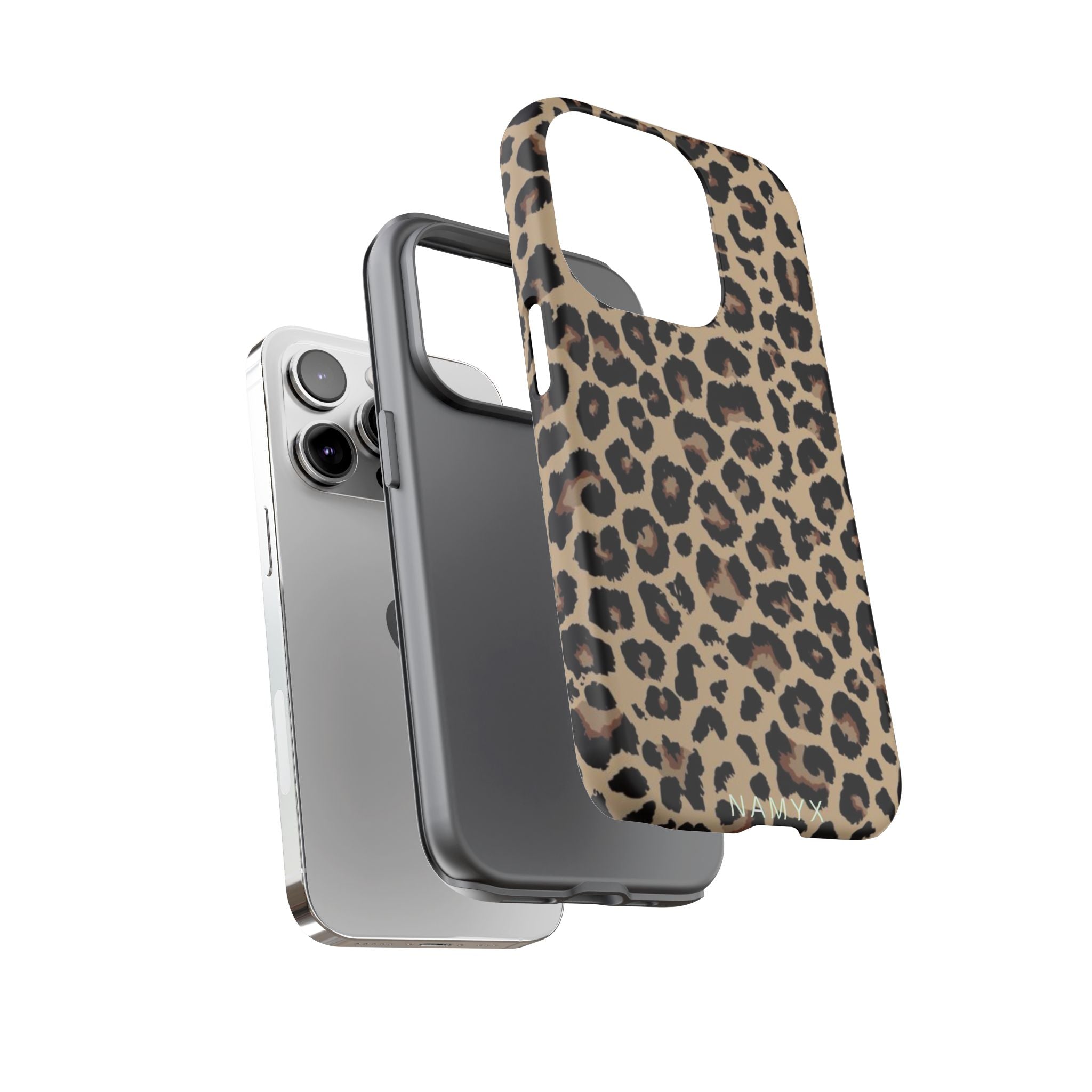 Leopard Print Tough Phone Case – Durable Protective Animal Print Phone Cover