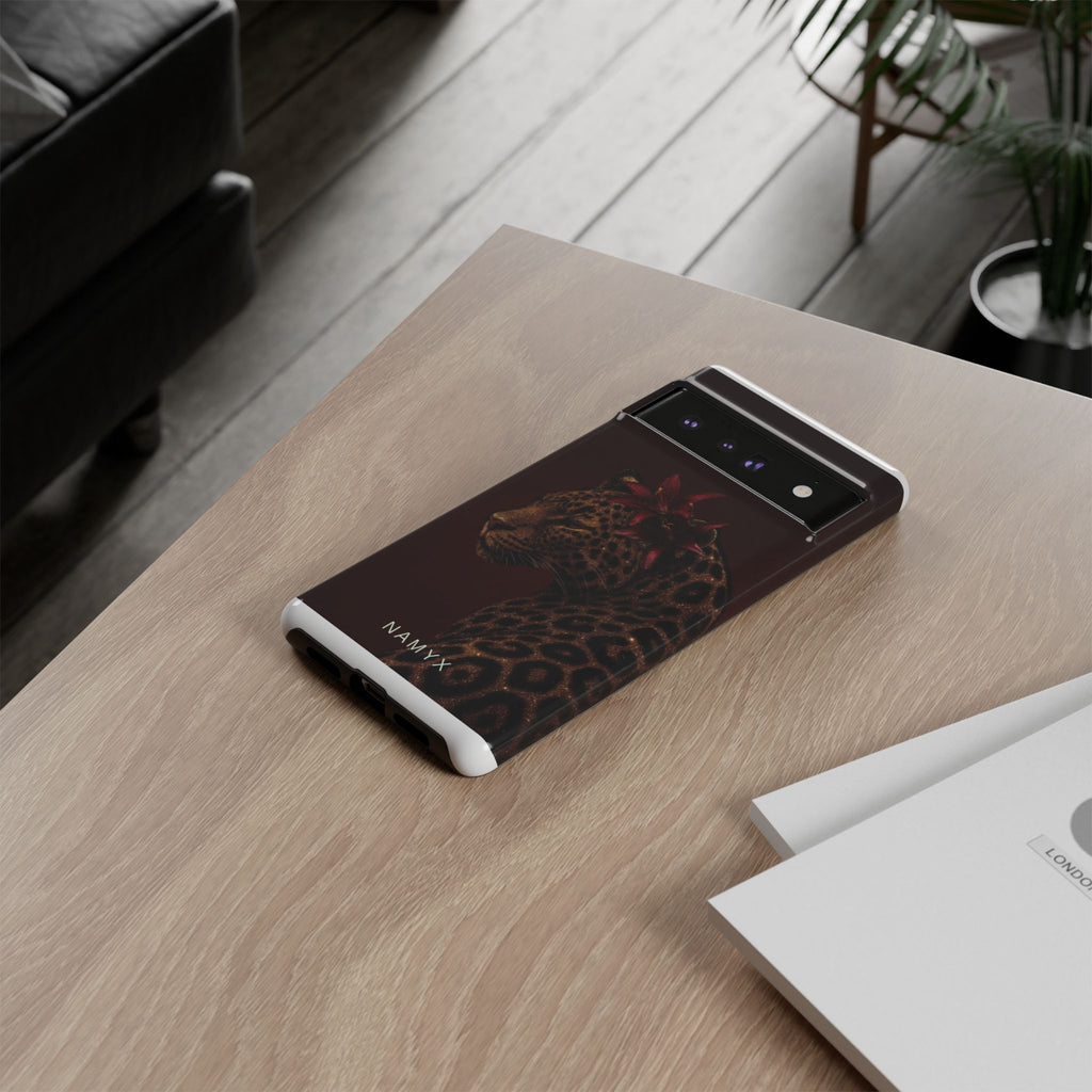 Leopard Floral Tough Phone Case