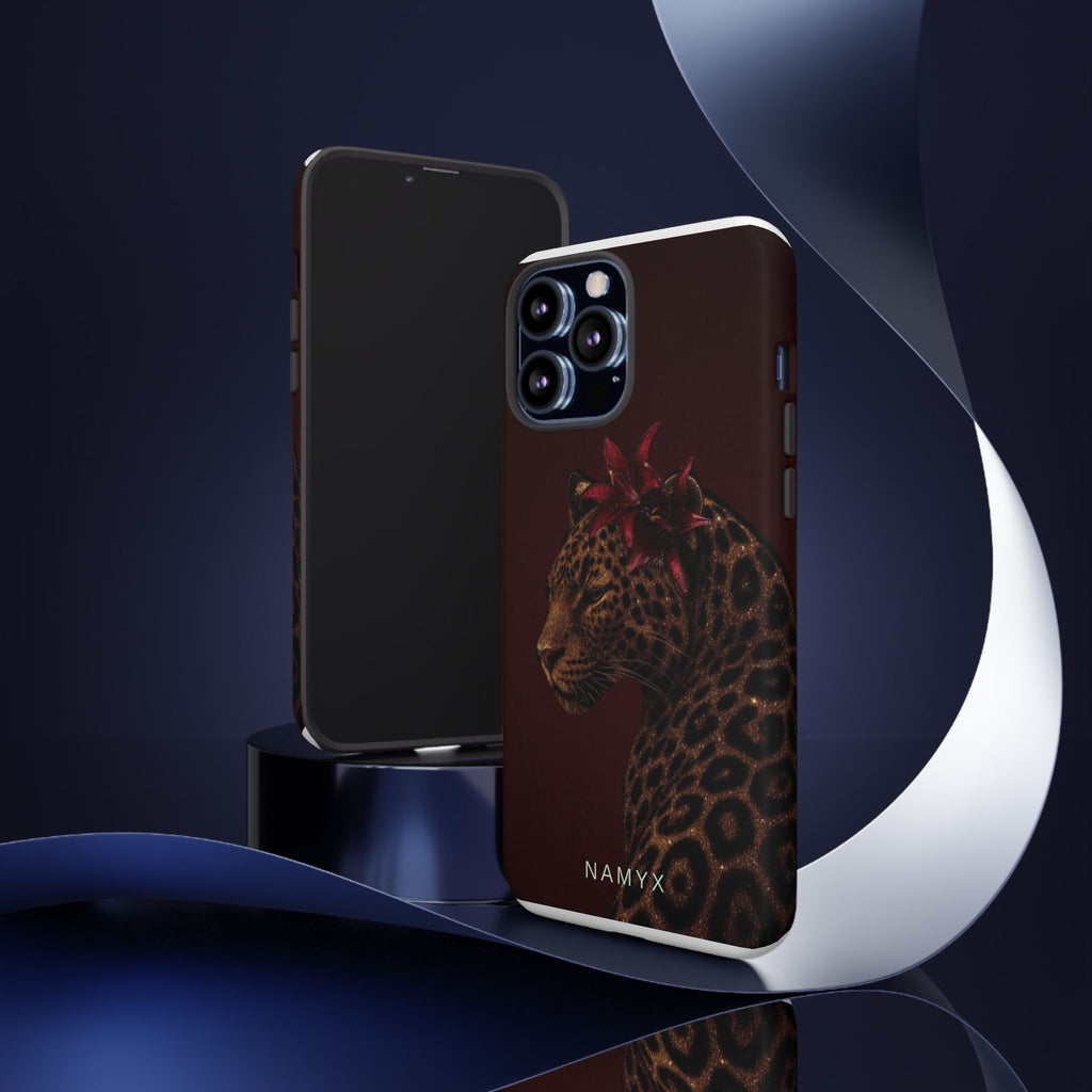 Leopard Floral Tough Phone Case