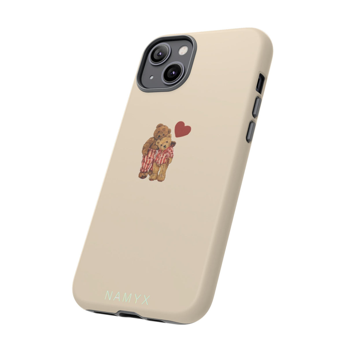 Teddy Heart Phone Case — Cute Vintage Plush Bear Protective iPhone Case