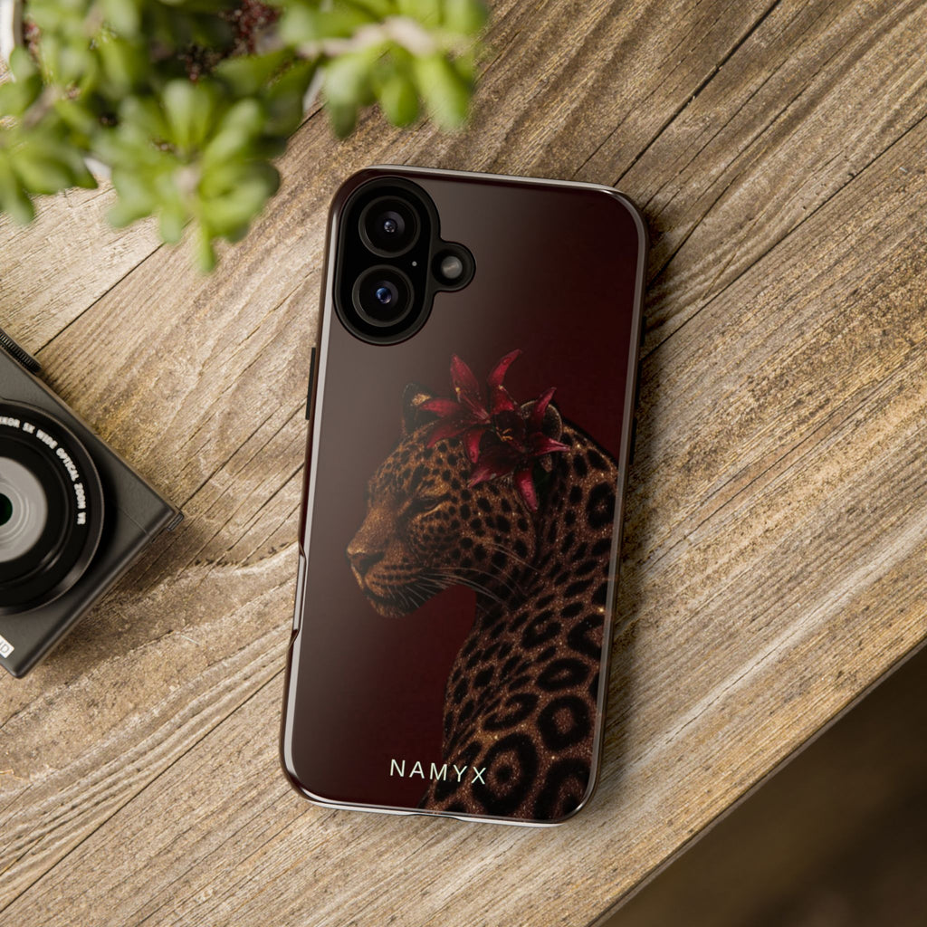 Leopard Floral Tough Phone Case