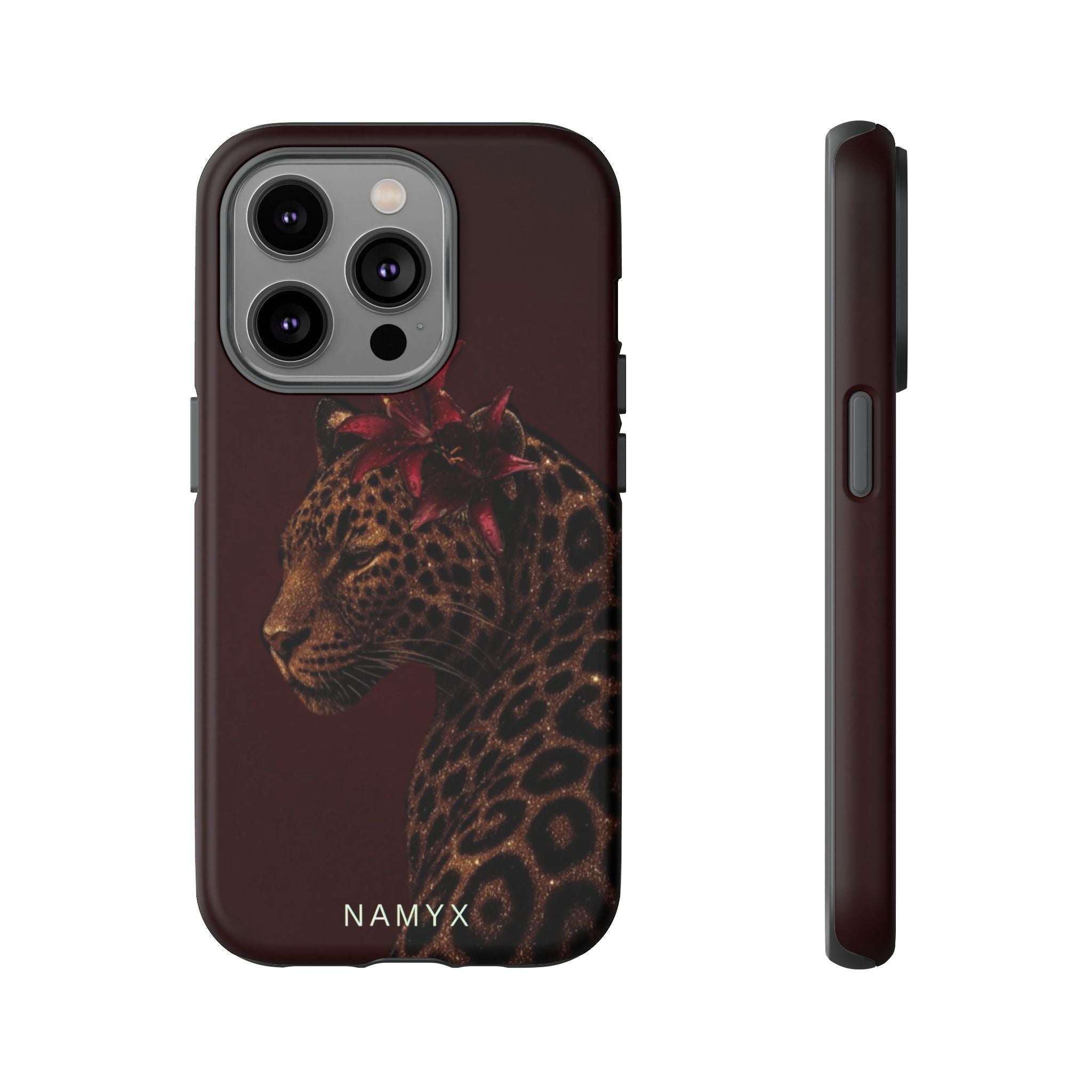 Leopard Floral Tough Phone Case