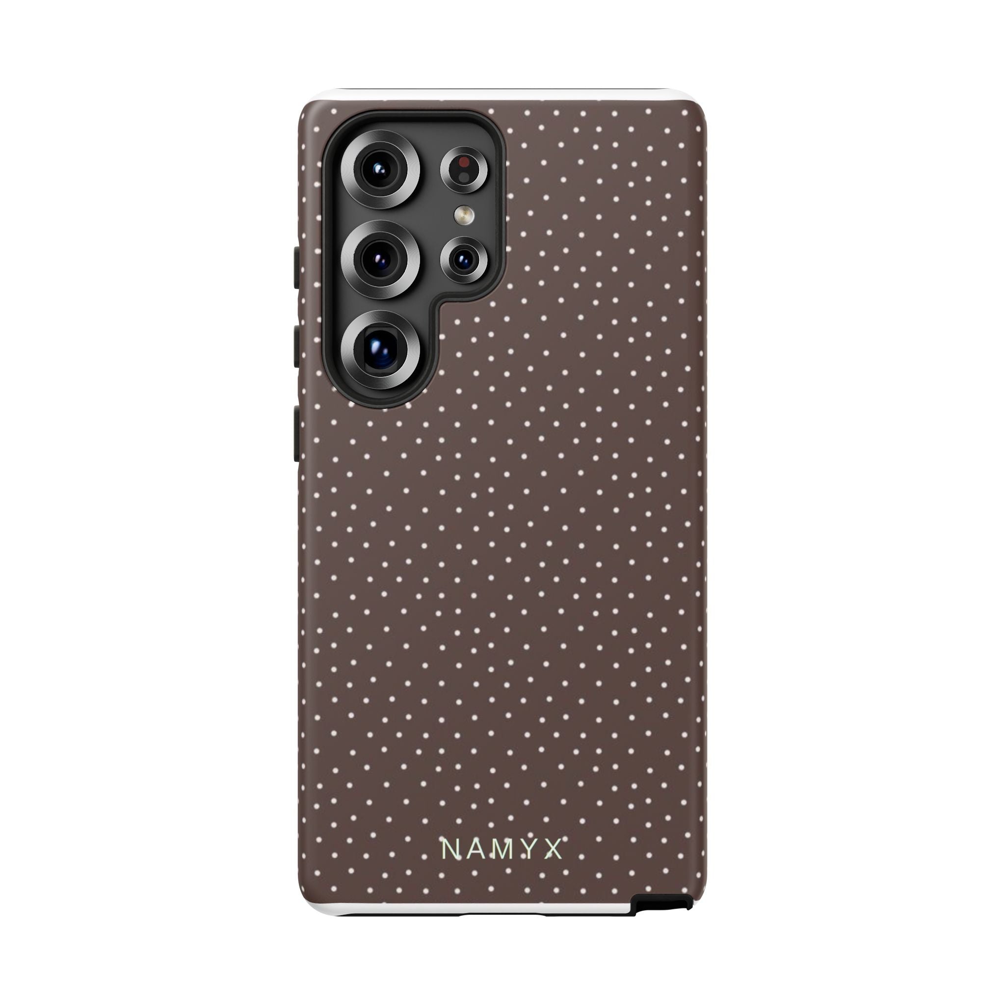 Brown Polka Dot Tough Phone Case - Slim Protective iPhone Cover
