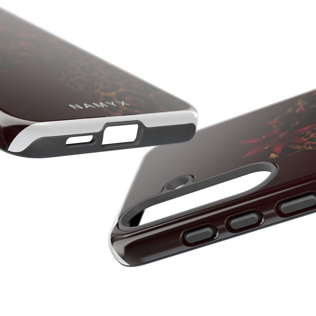 Leopard Floral Tough Phone Case