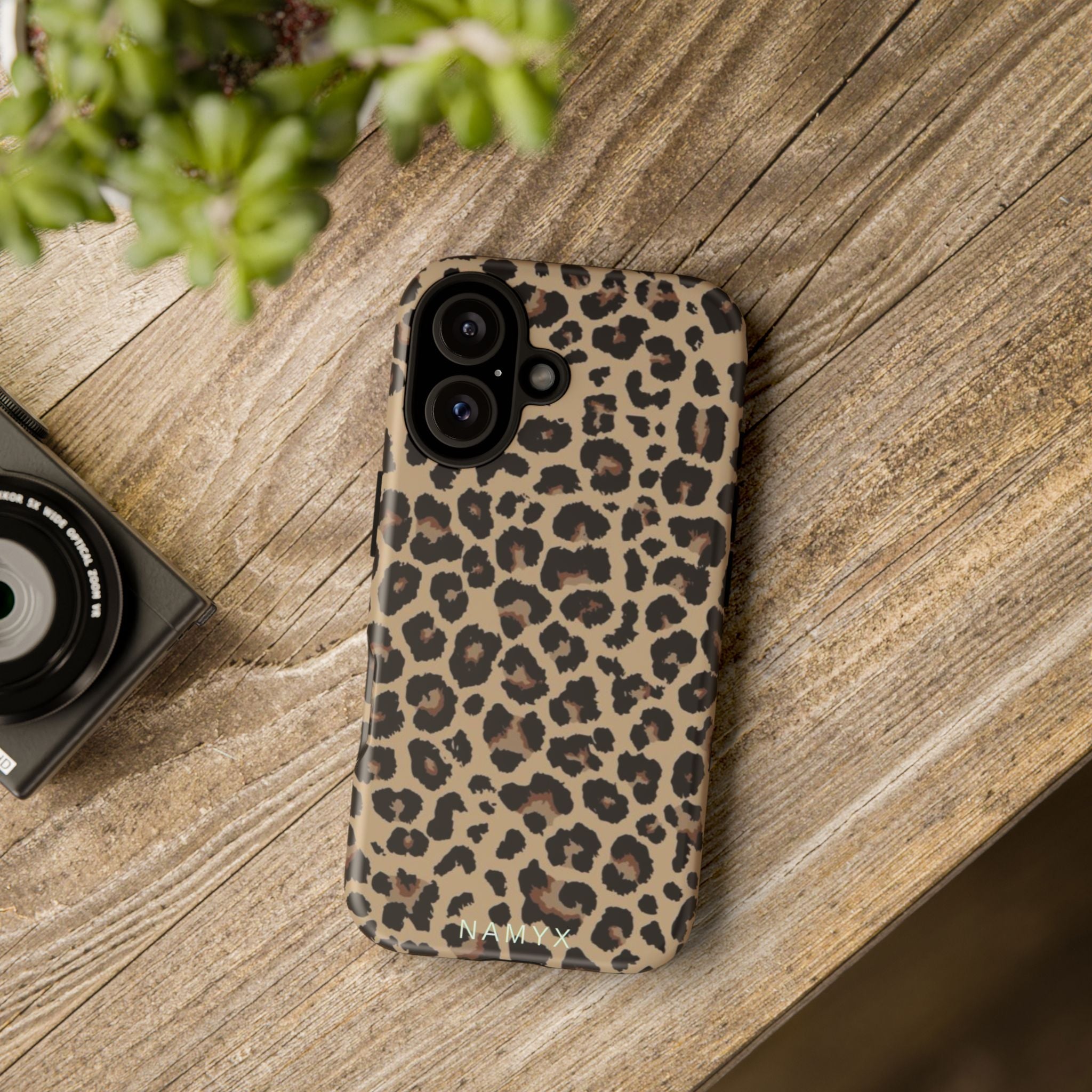 Leopard Print Tough Phone Case – Durable Protective Animal Print Phone Cover