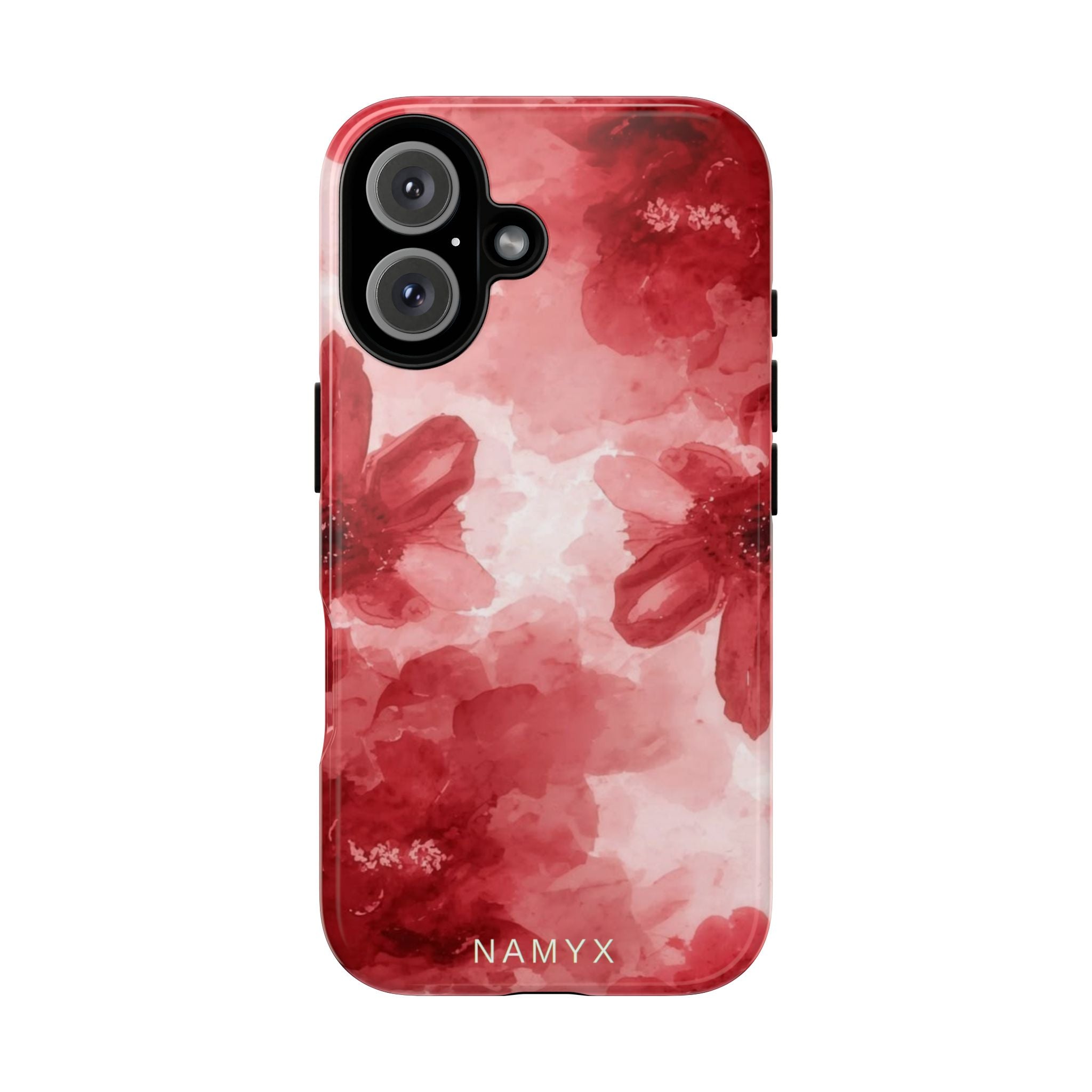 Floral Red Watercolor Tough Phone Case