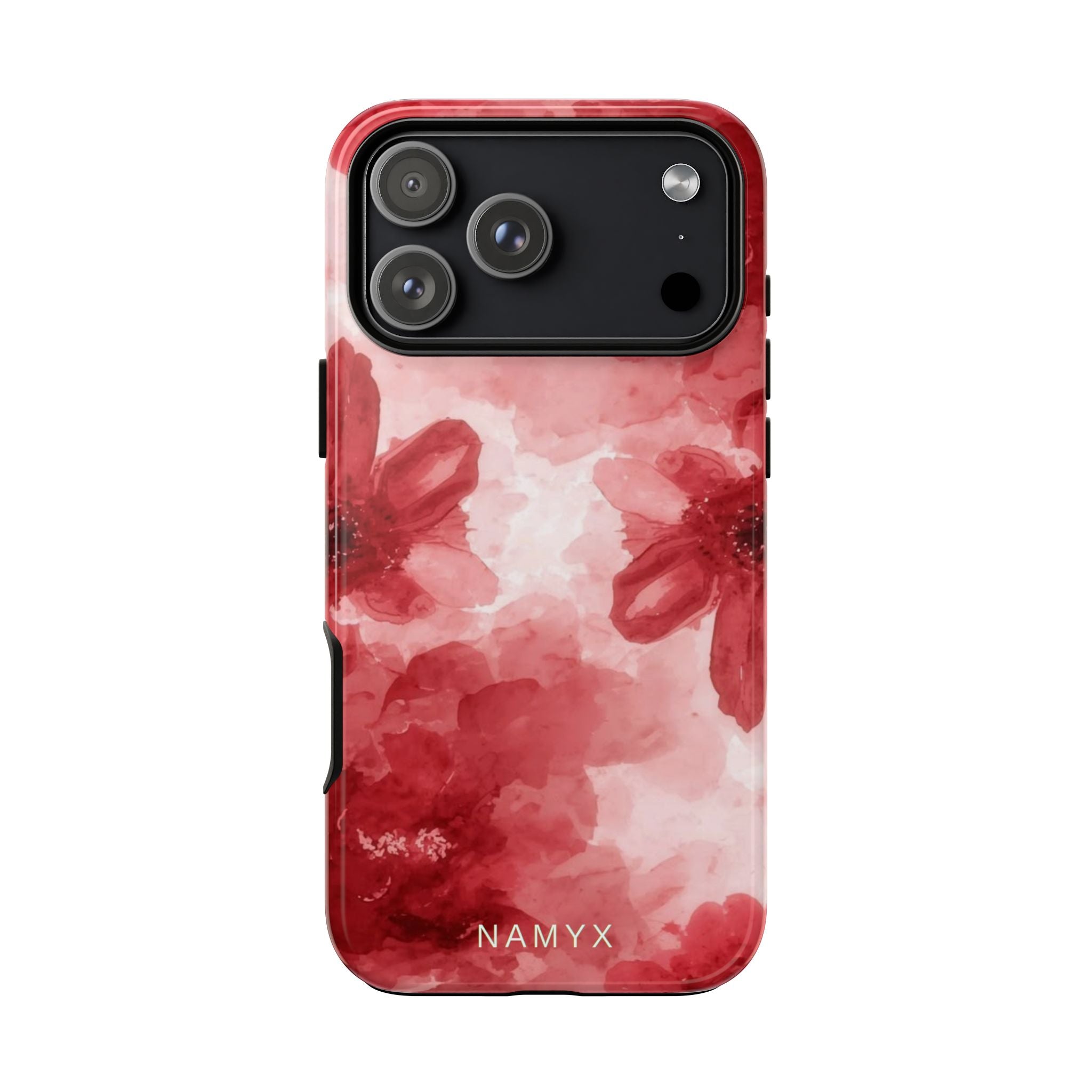 Floral Red Watercolor Tough Phone Case