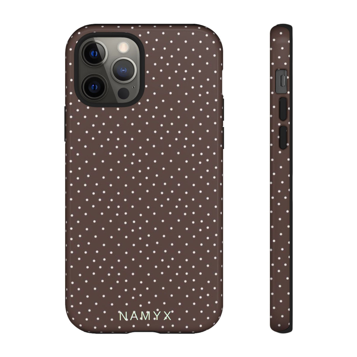 Brown Polka Dot Tough Phone Case - Slim Protective iPhone Cover