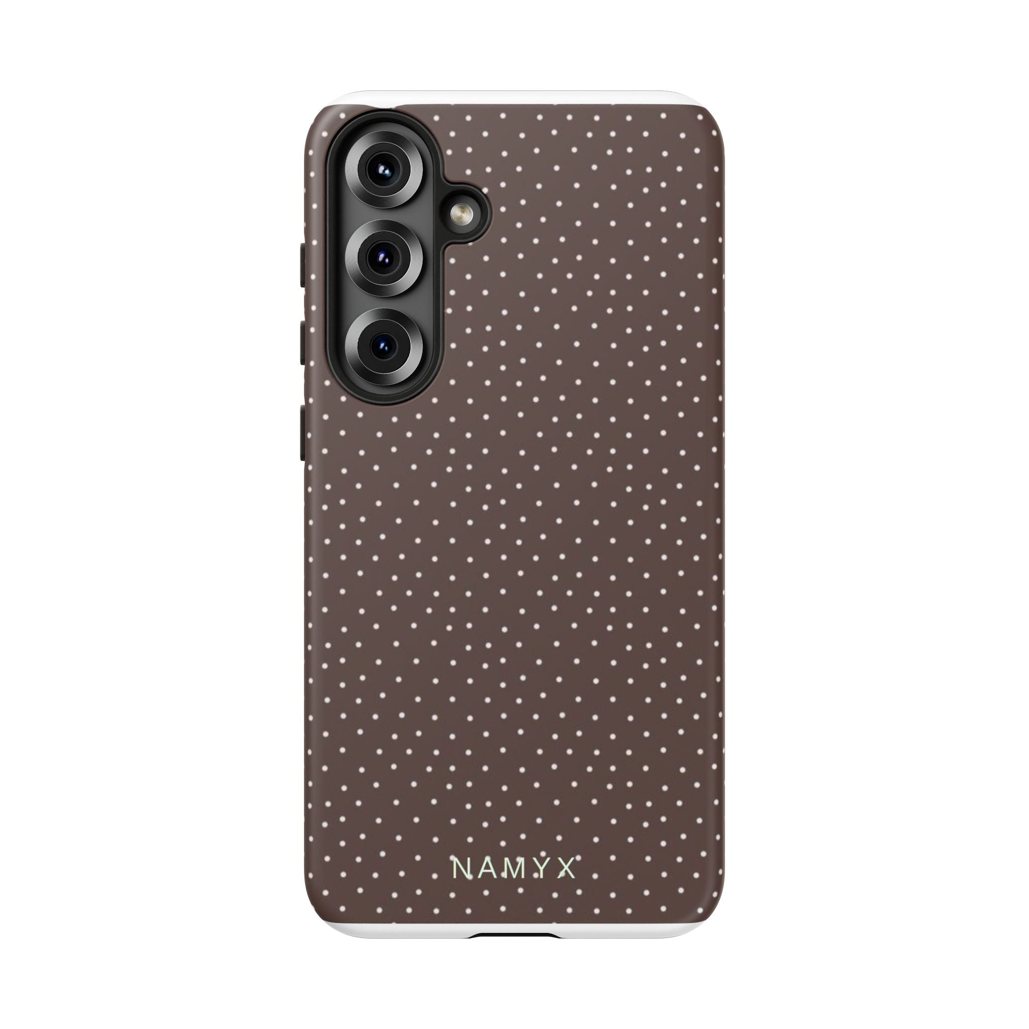 Brown Polka Dot Tough Phone Case - Slim Protective iPhone Cover