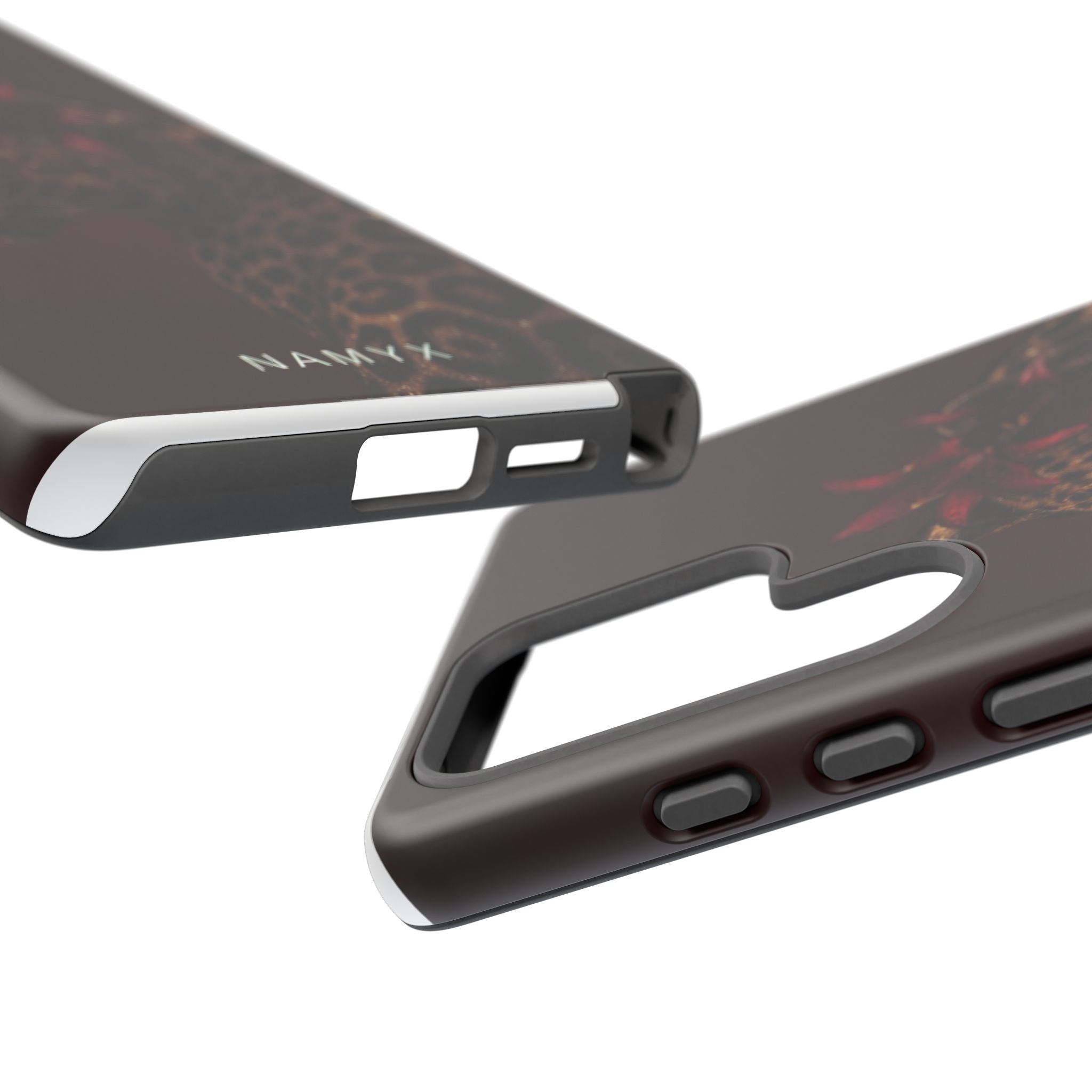 Leopard Floral Tough Phone Case