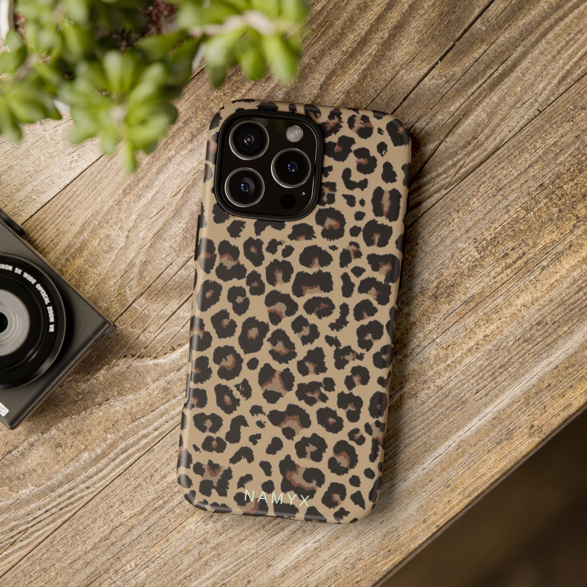 Leopard Print Tough Phone Case – Durable Protective Animal Print Phone Cover