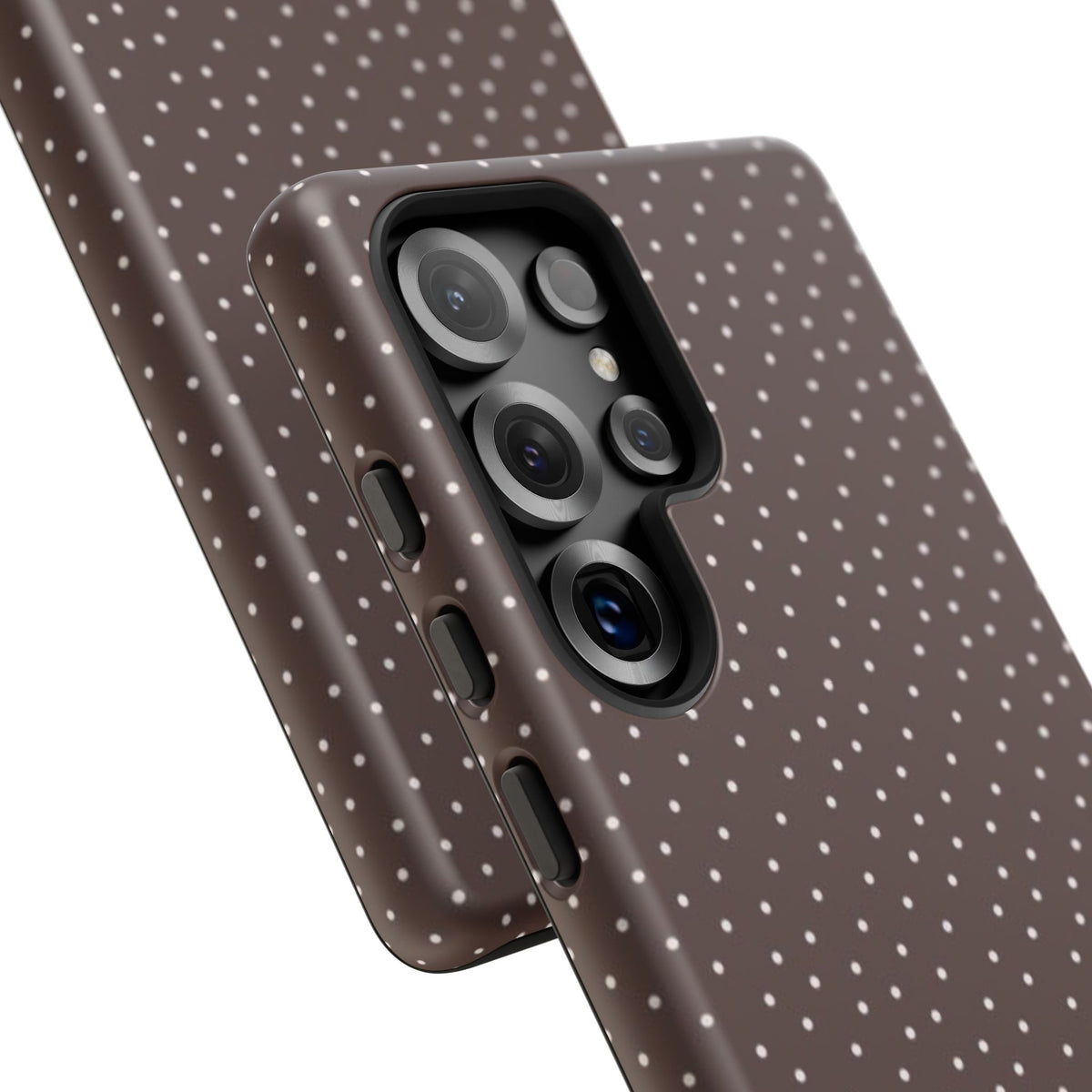 Brown Polka Dot Tough Phone Case - Slim Protective iPhone Cover