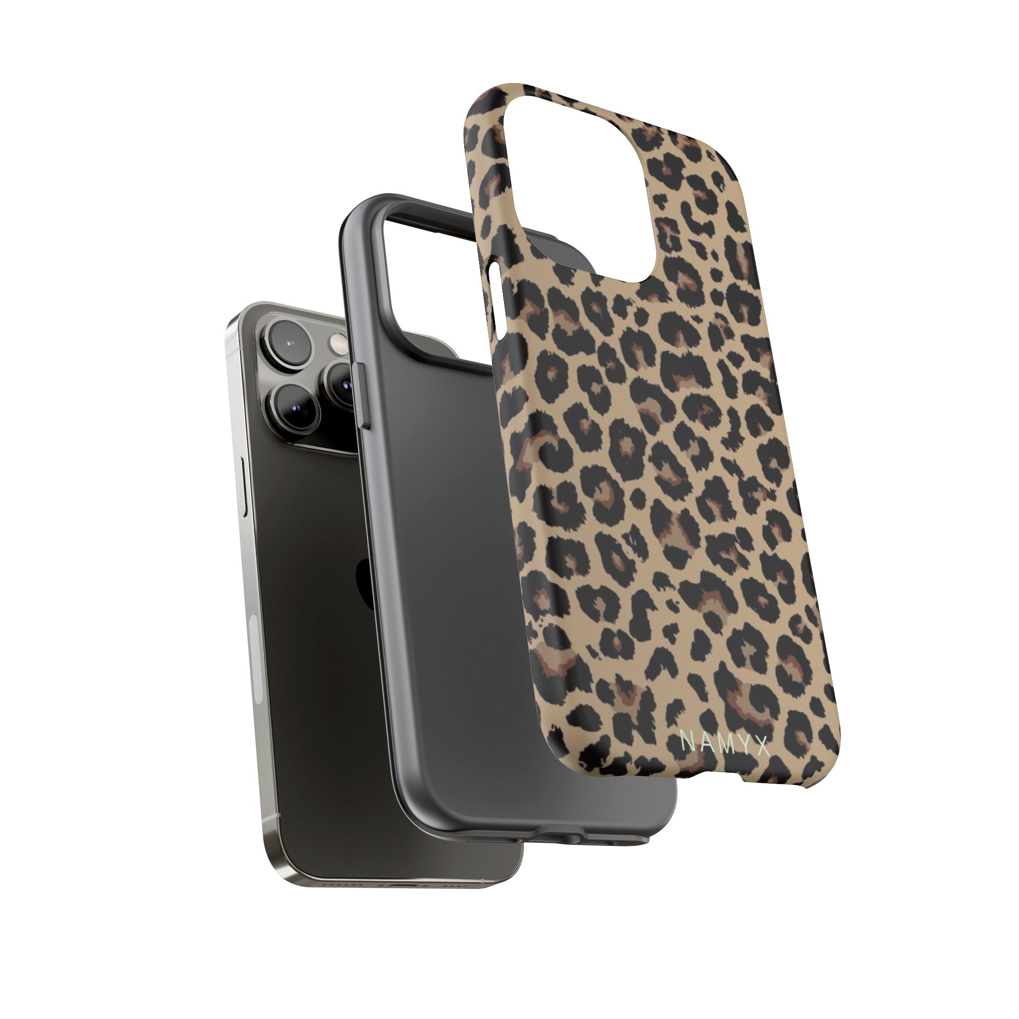 Leopard Print Tough Phone Case – Durable Protective Animal Print Phone Cover