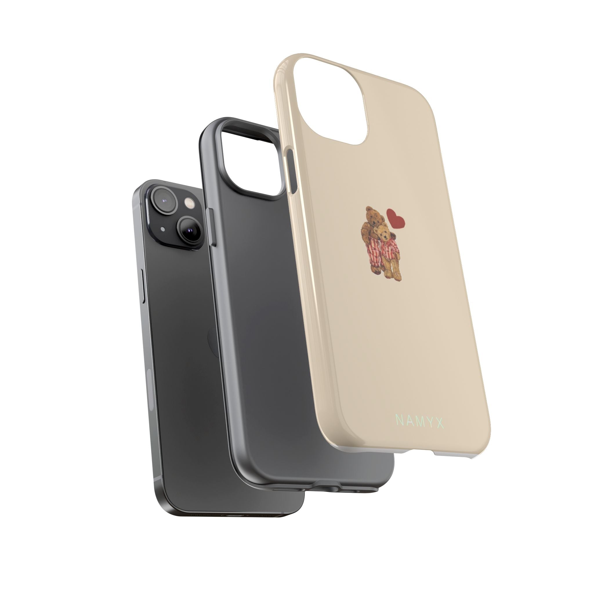 Teddy Heart Phone Case — Cute Vintage Plush Bear Protective iPhone Case