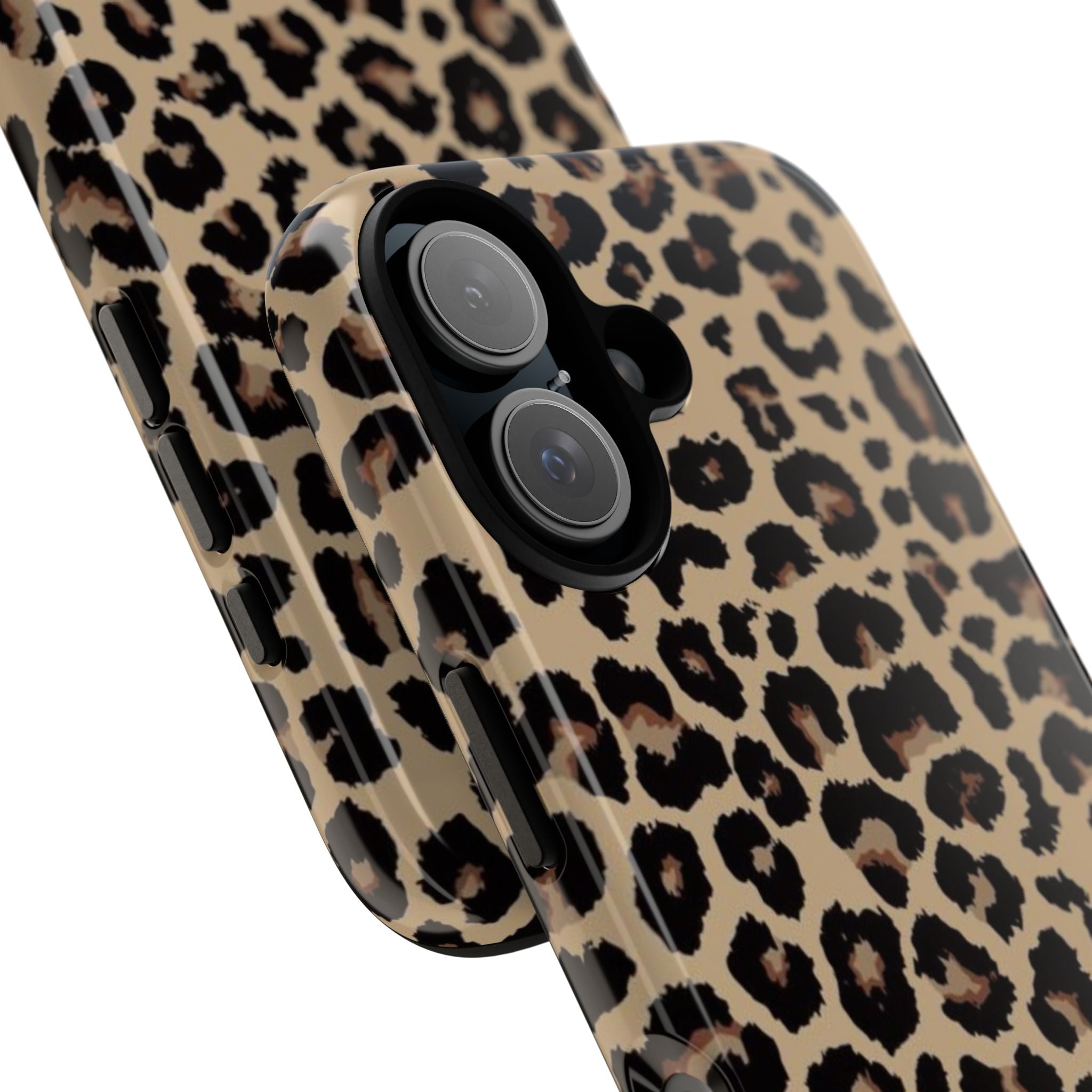 Leopard Print Tough Phone Case – Durable Protective Animal Print Phone Cover