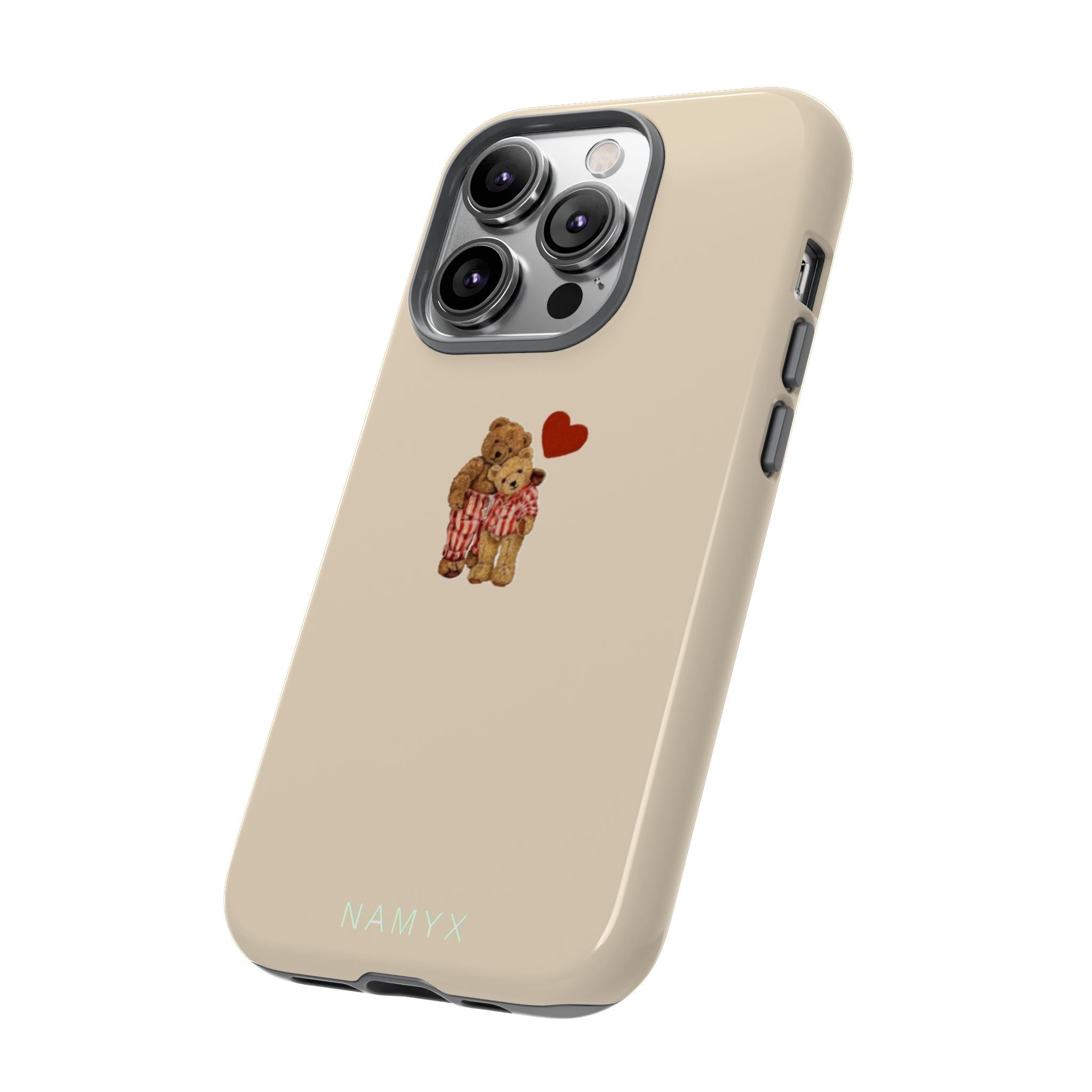 Teddy Heart Phone Case — Cute Vintage Plush Bear Protective iPhone Case