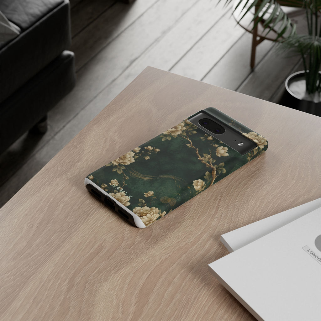 Floral Jade Tough Phone Case