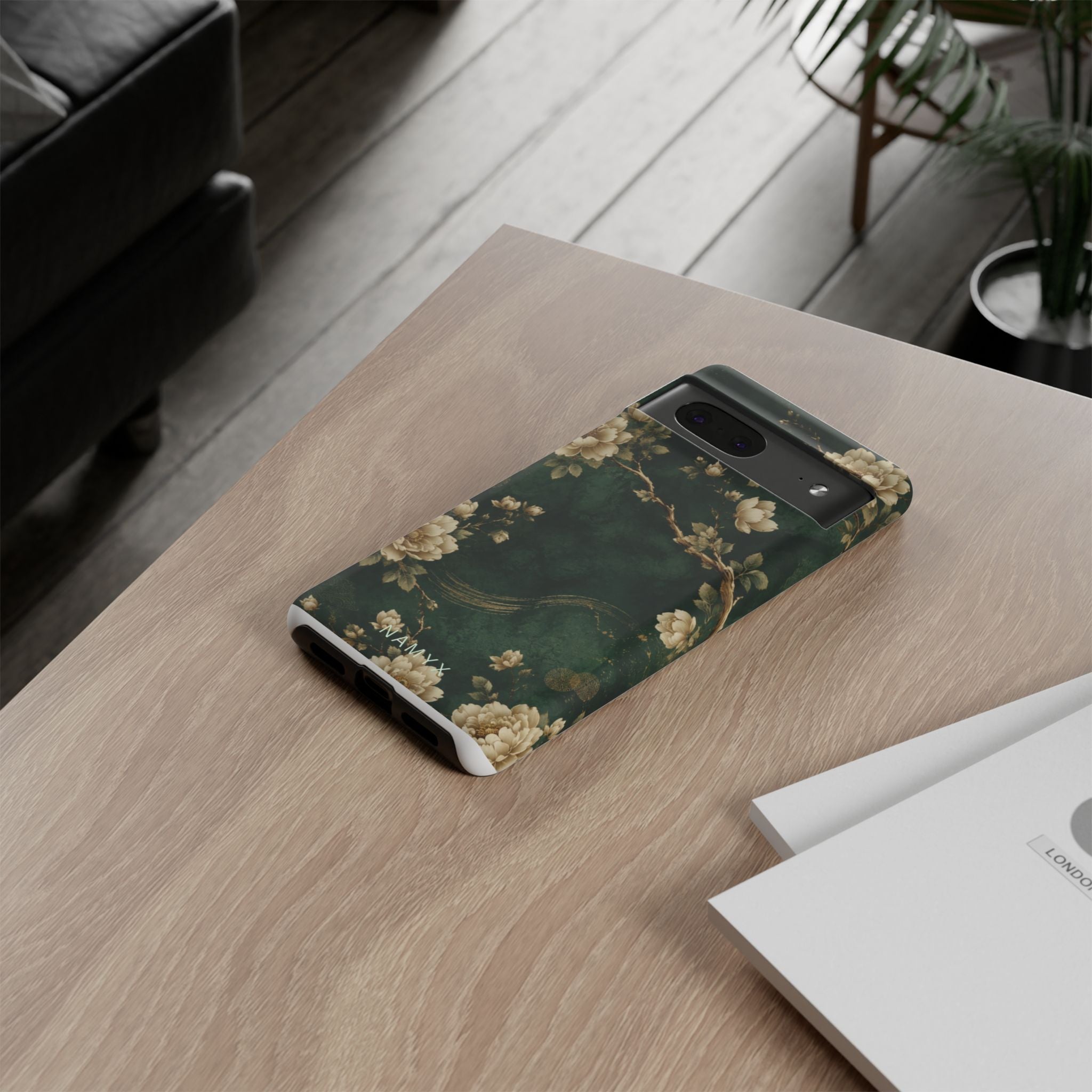 Floral Jade Tough Phone Case