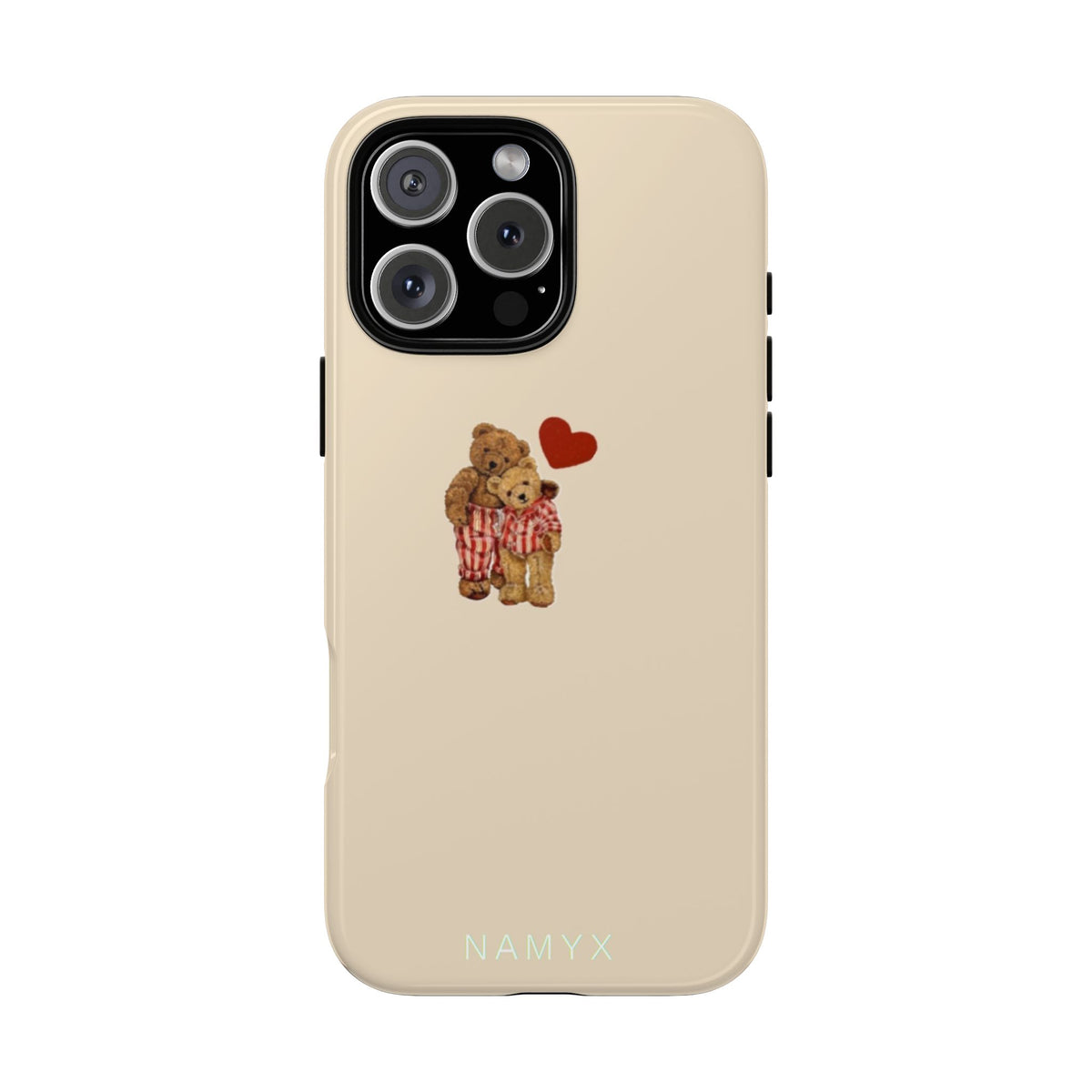Teddy Heart Phone Case — Cute Vintage Plush Bear Protective iPhone Case