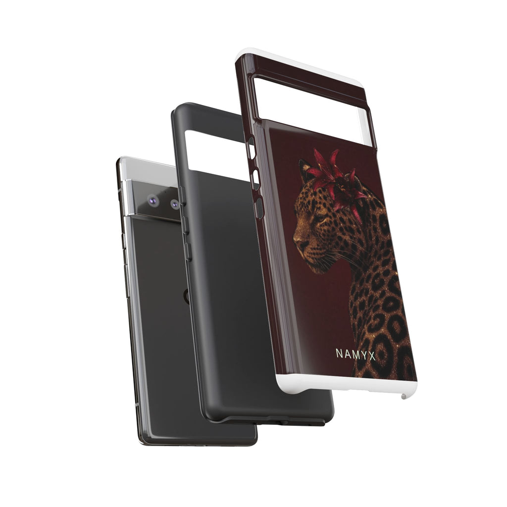Leopard Floral Tough Phone Case