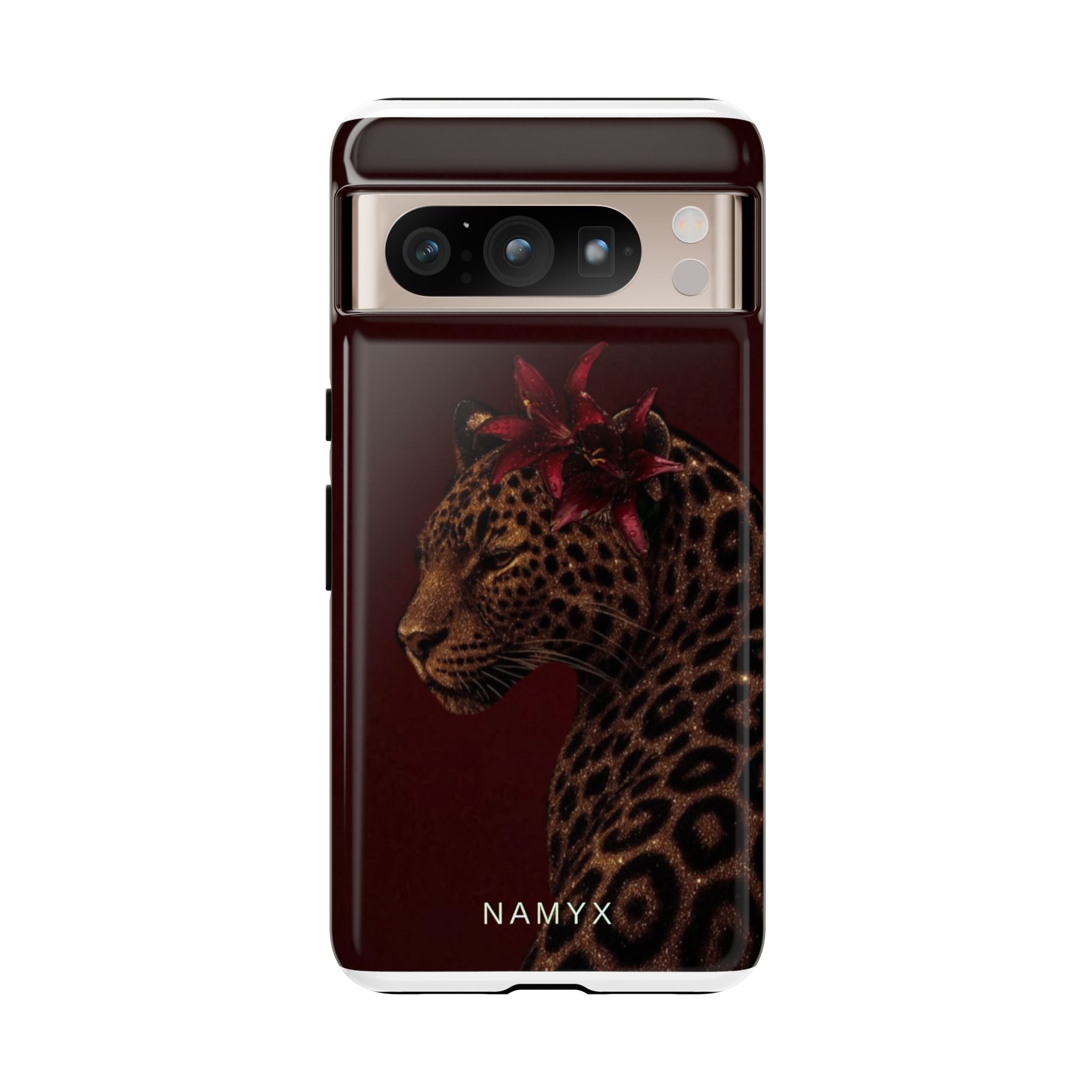 Leopard Floral Tough Phone Case