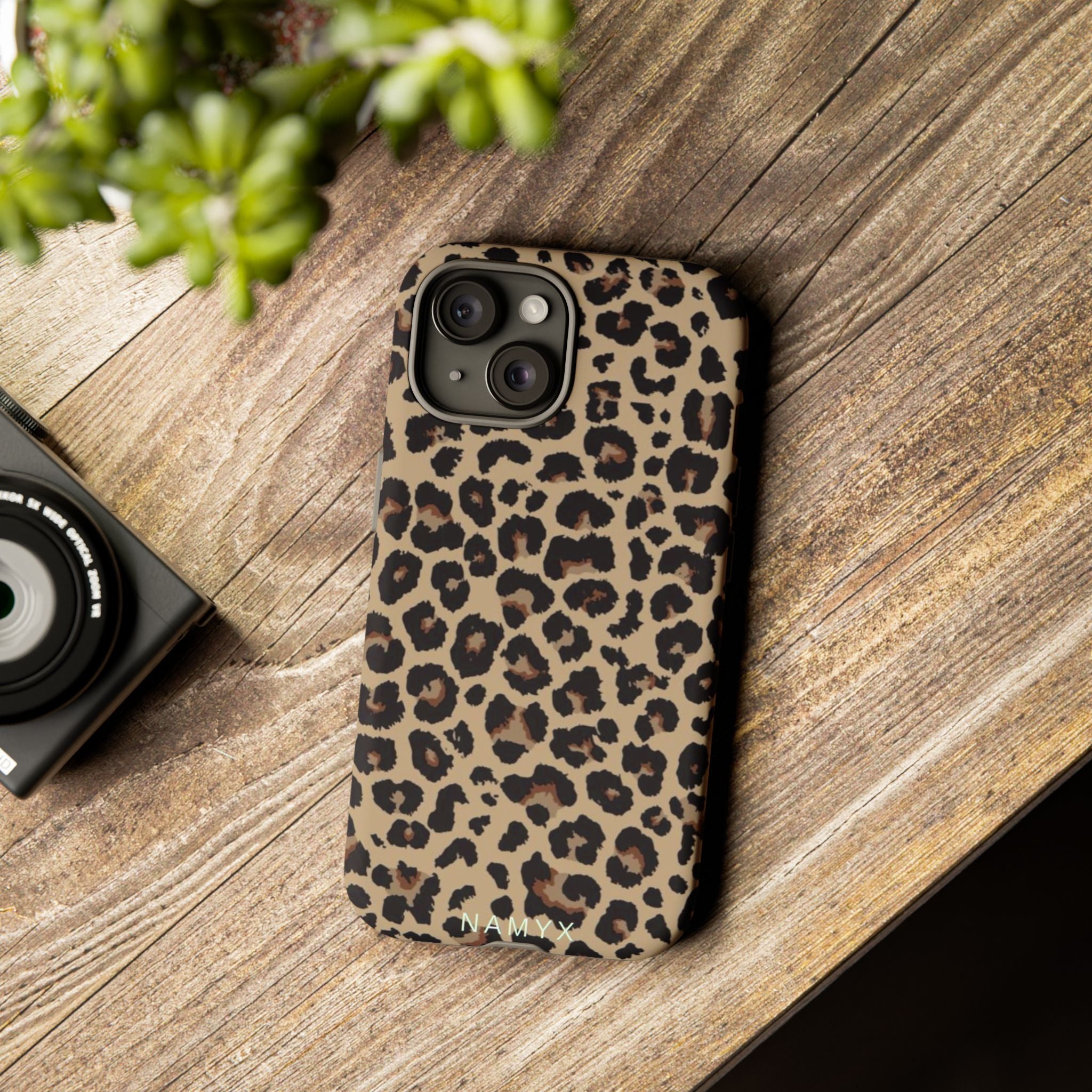 Leopard Print Tough Phone Case – Durable Protective Animal Print Phone Cover