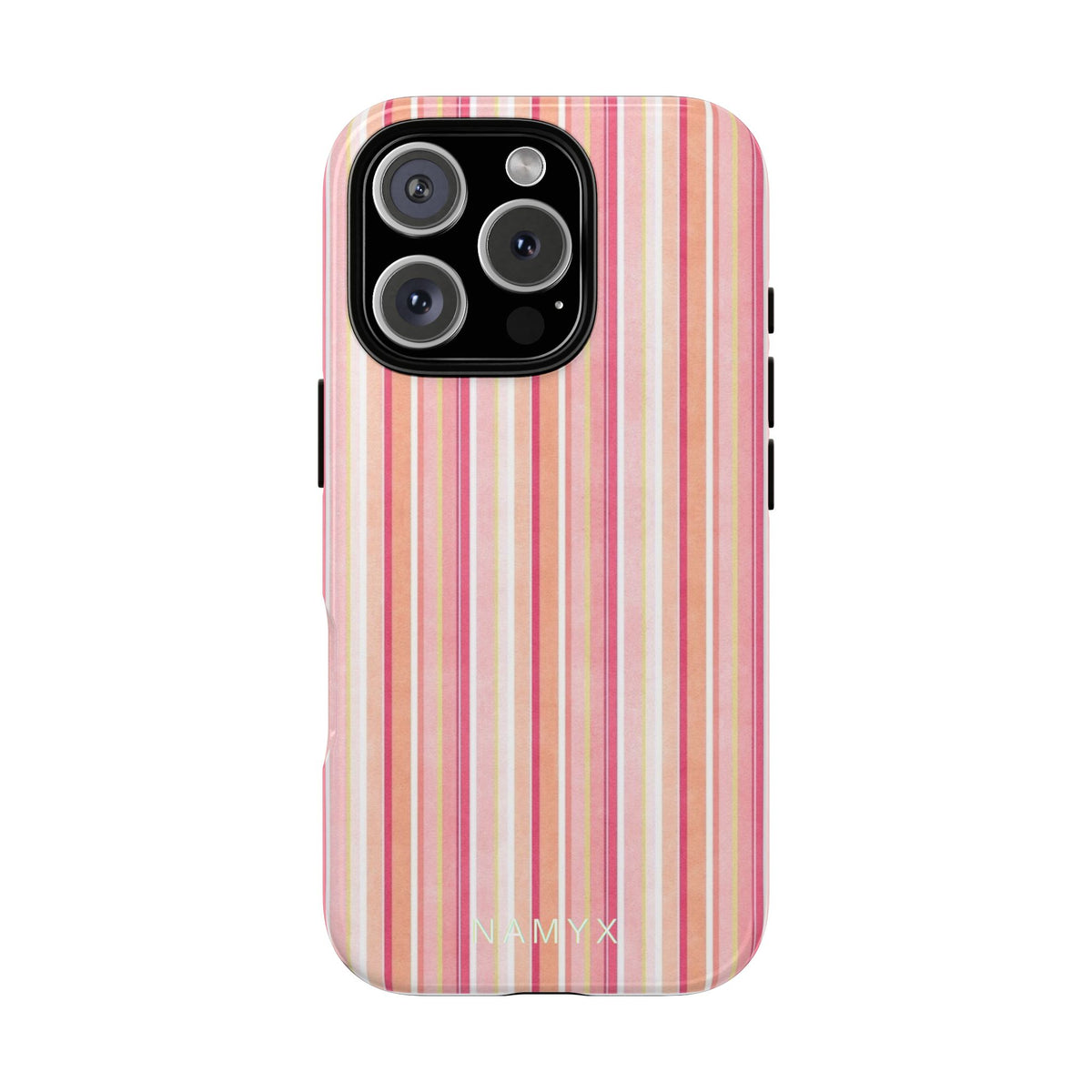 Pink Vintage Stripe Tough Phone Case
