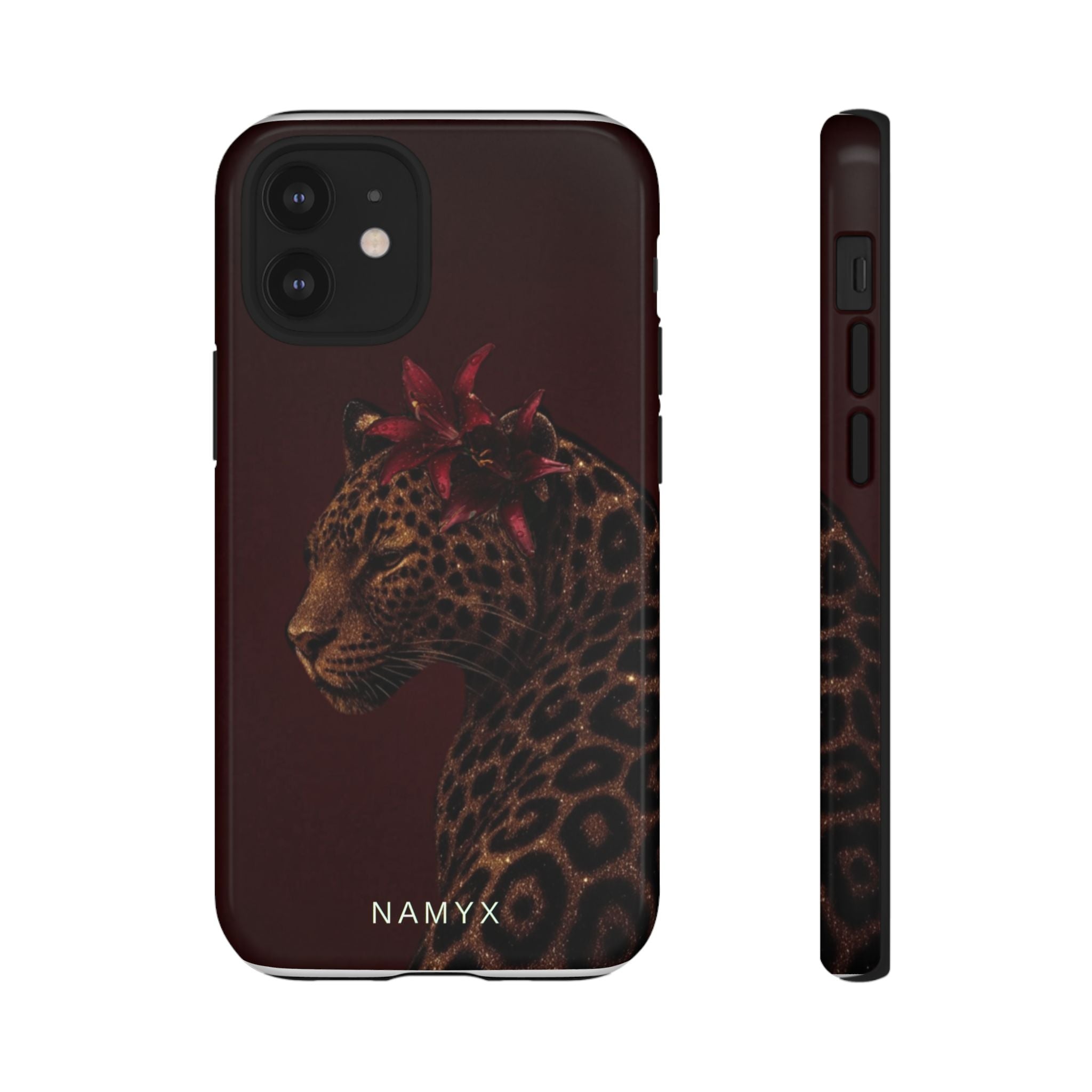 Leopard Floral Tough Phone Case