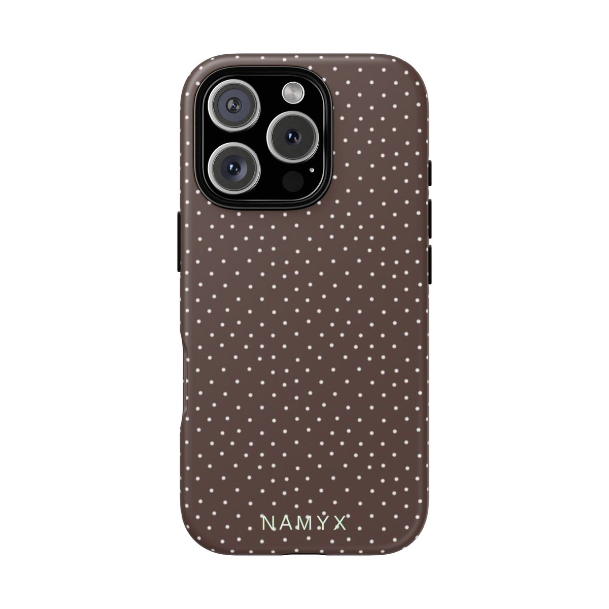 Brown Polka Dot Tough Phone Case - Slim Protective iPhone Cover