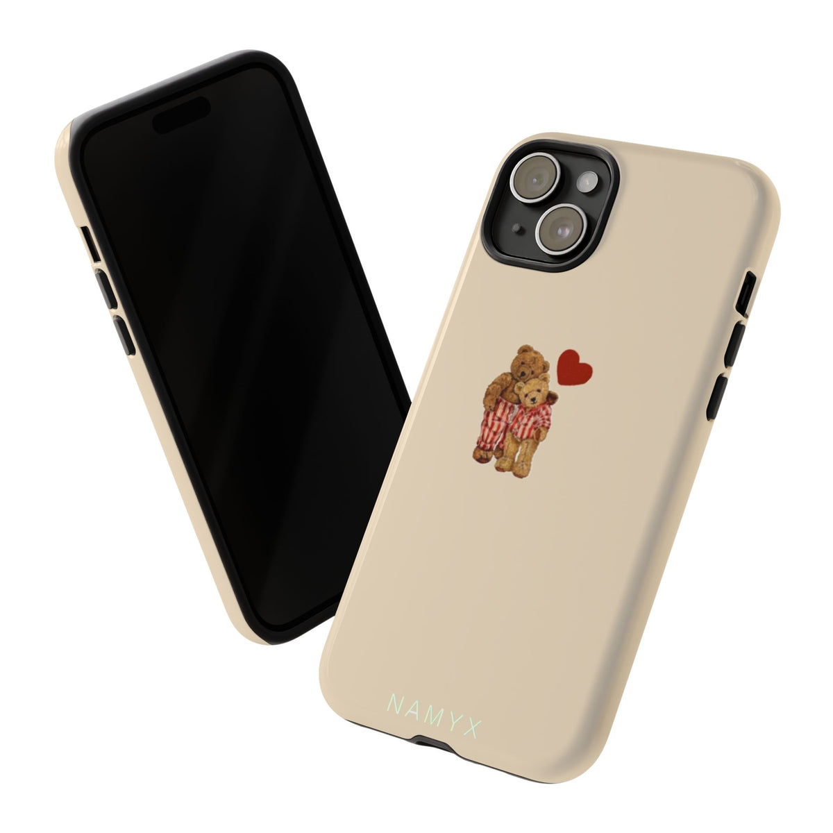 Teddy Heart Phone Case — Cute Vintage Plush Bear Protective iPhone Case