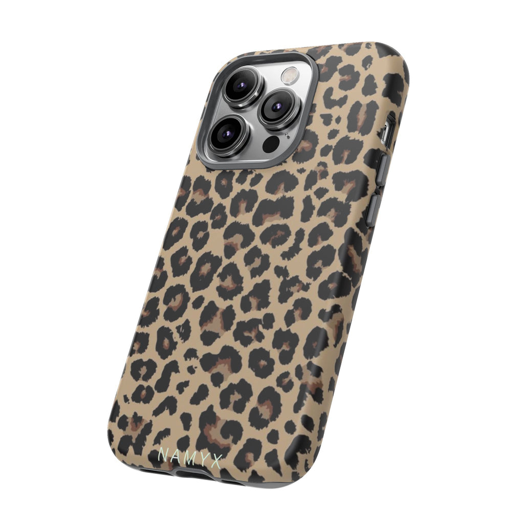 Leopard Print Tough Phone Case – Durable Protective Animal Print Phone Cover