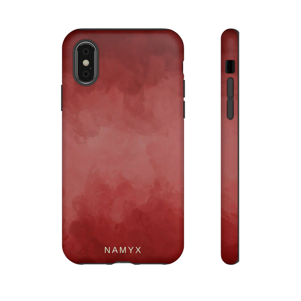 Red Watercolor Tough Phone Case — Durable Protective iPhone Cover