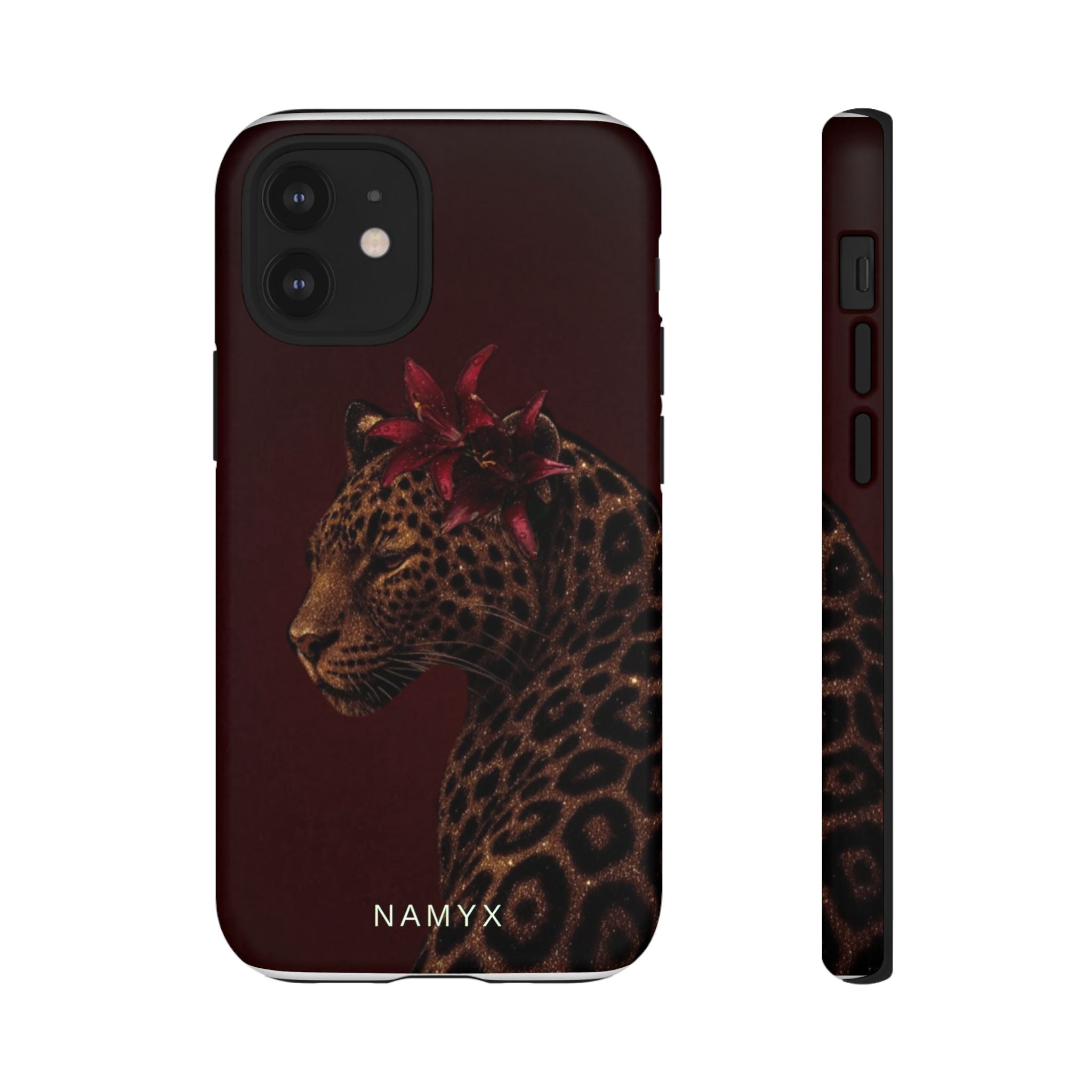 Leopard Floral Tough Phone Case