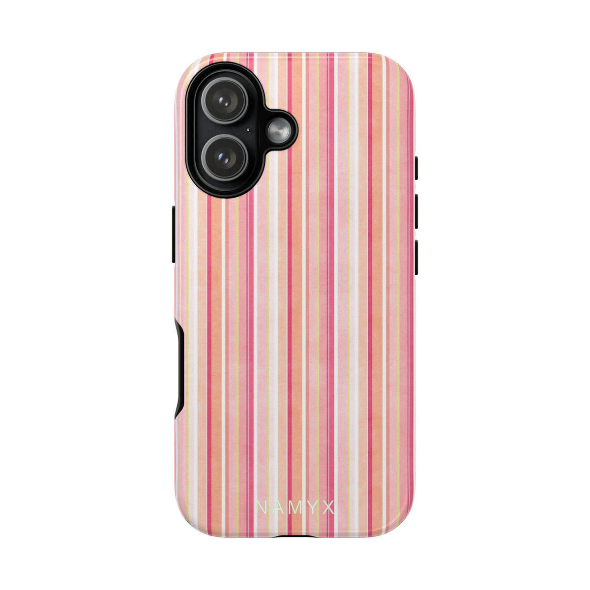 Pink Vintage Stripe Tough Phone Case