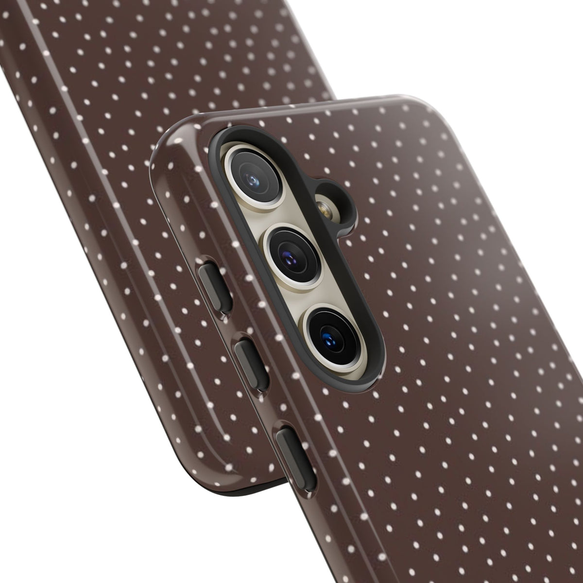 Brown Polka Dot Tough Phone Case - Slim Protective iPhone Cover