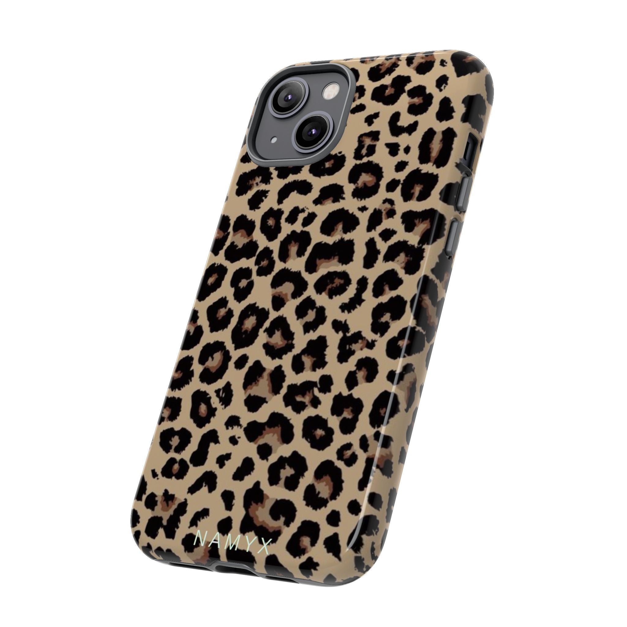 Leopard Print Tough Phone Case – Durable Protective Animal Print Phone Cover