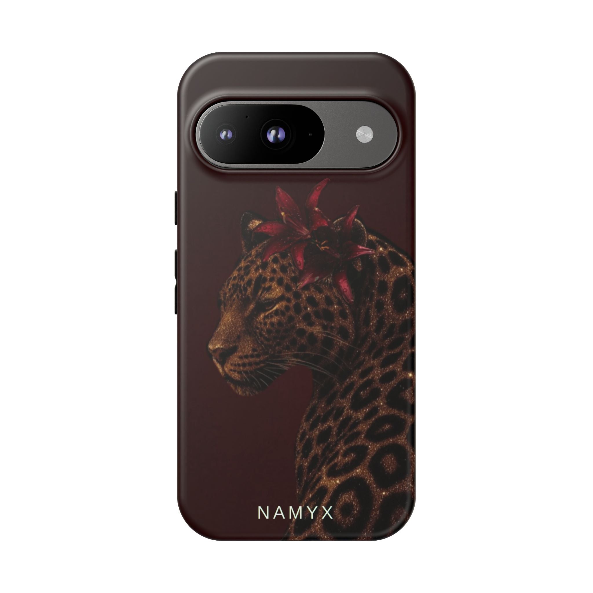 Leopard Floral Tough Phone Case