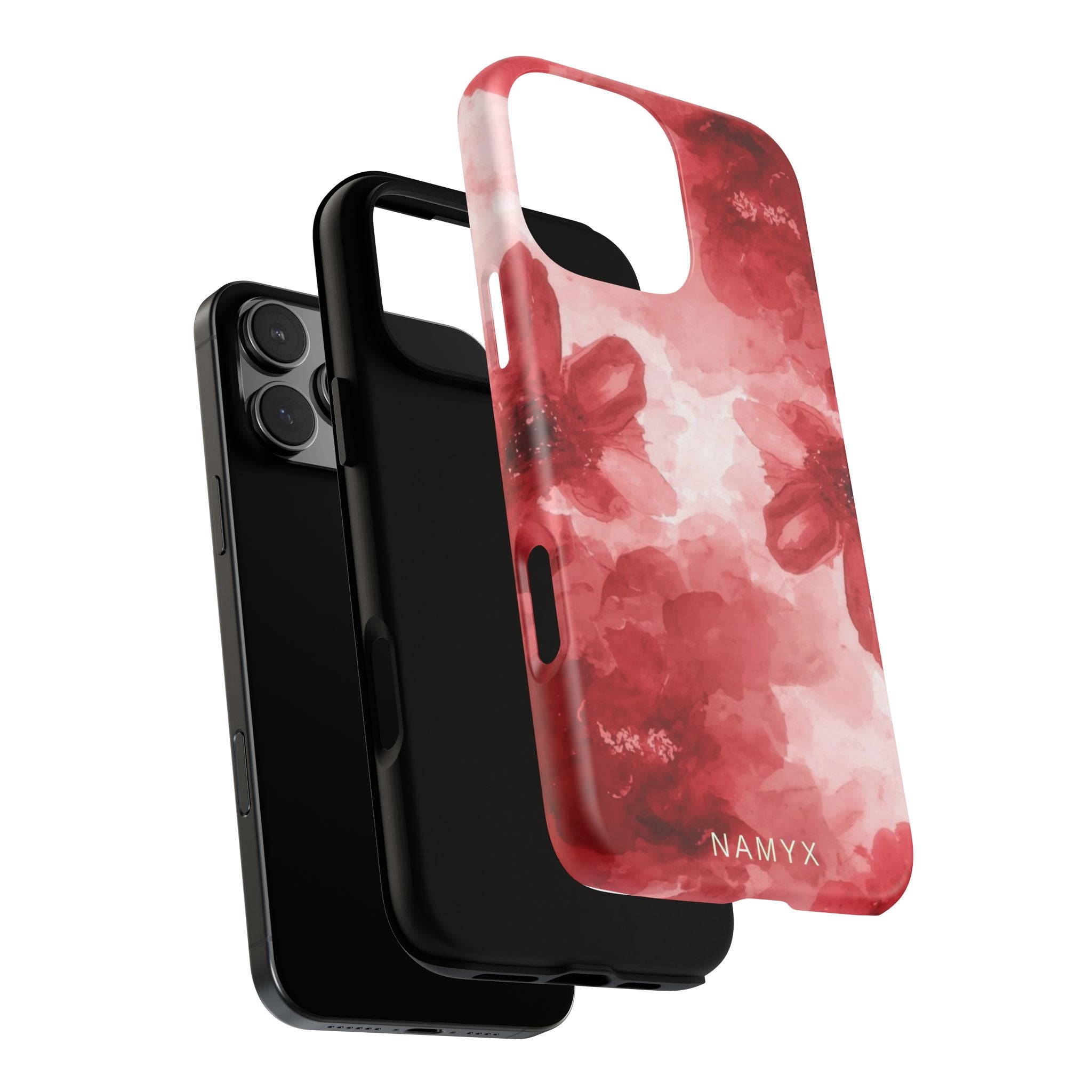 Floral Red Watercolor Tough Phone Case