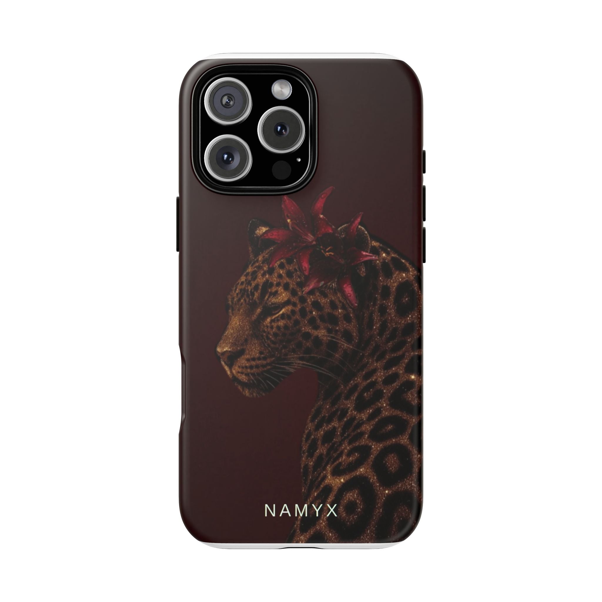 Leopard Floral Tough Phone Case