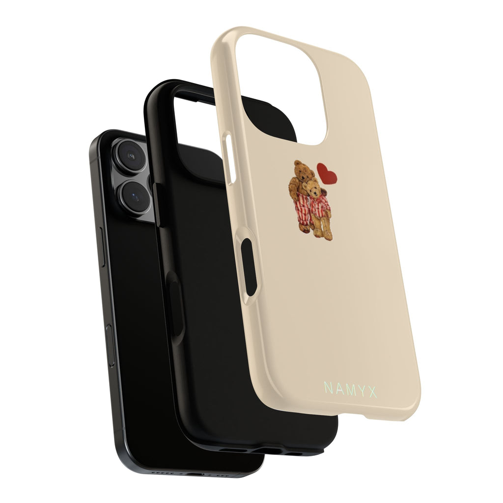 Teddy Heart Phone Case — Cute Vintage Plush Bear Protective iPhone Case