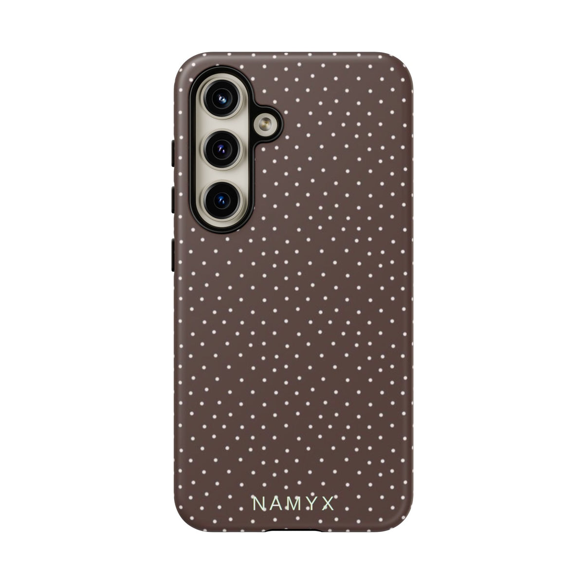 Brown Polka Dot Tough Phone Case - Slim Protective iPhone Cover