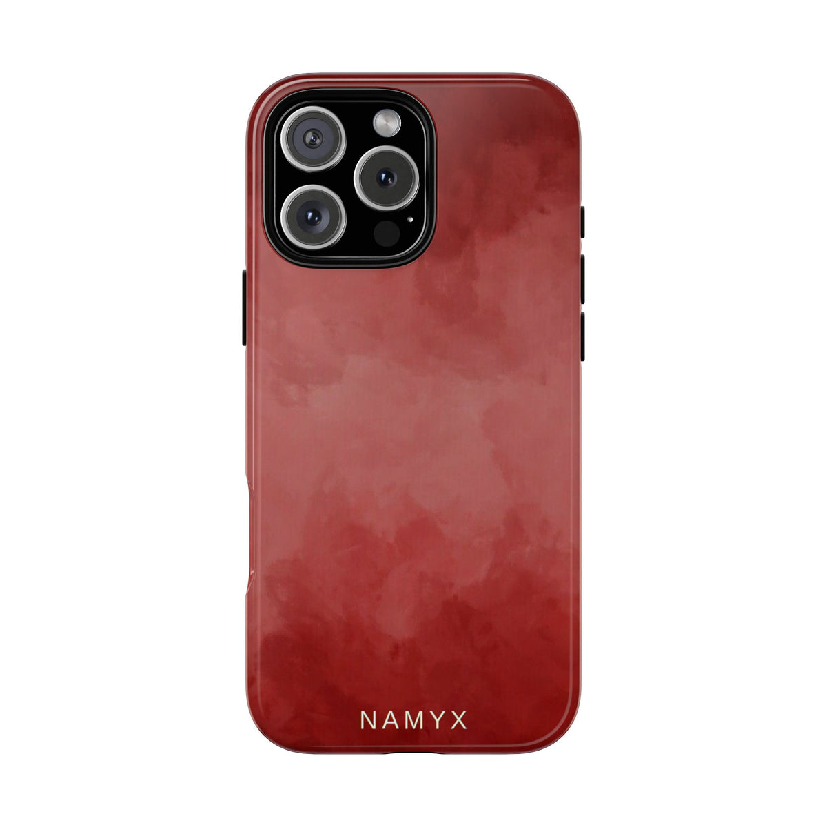 Red Watercolor Tough Phone Case — Durable Protective iPhone Cover
