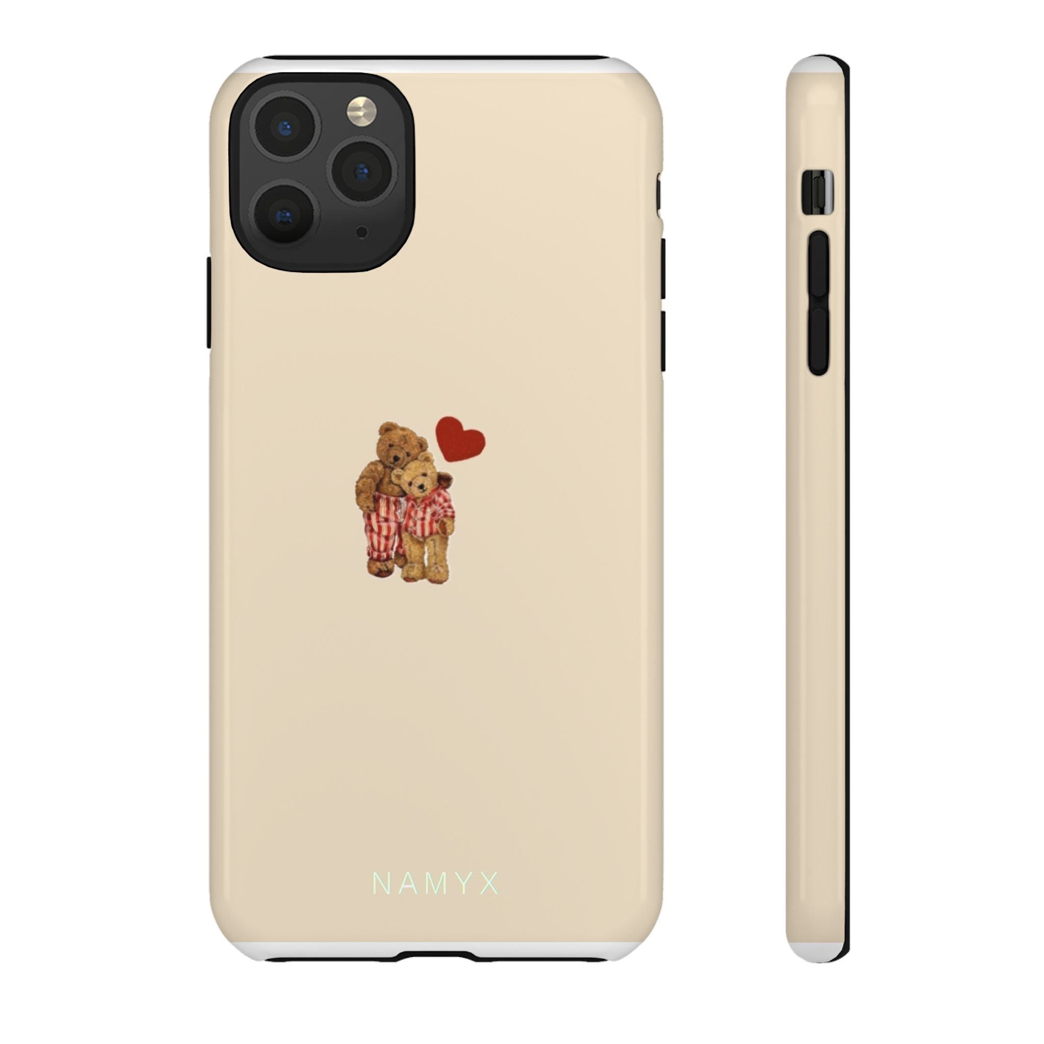 Teddy Heart Phone Case — Cute Vintage Plush Bear Protective iPhone Case