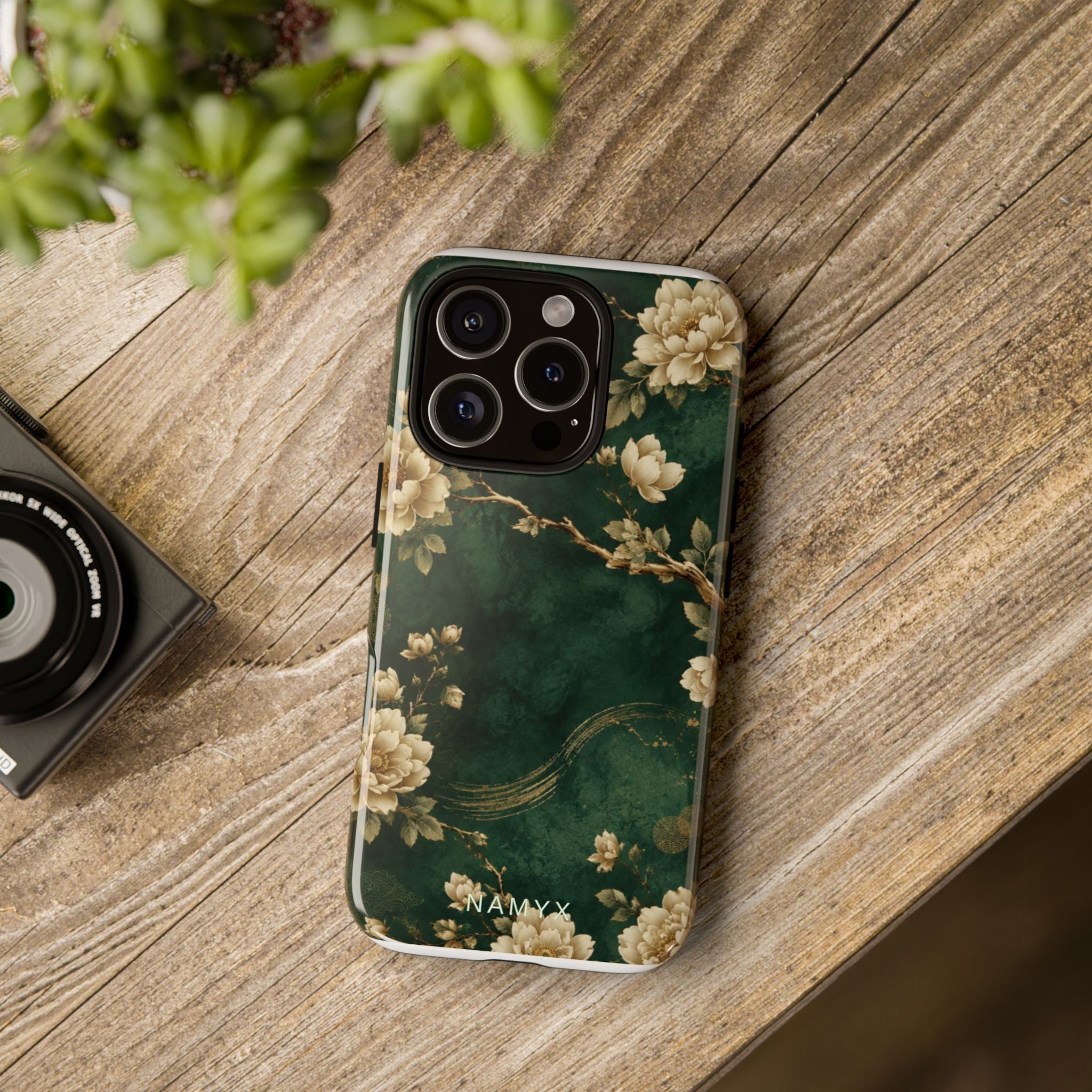 Floral Jade Tough Phone Case